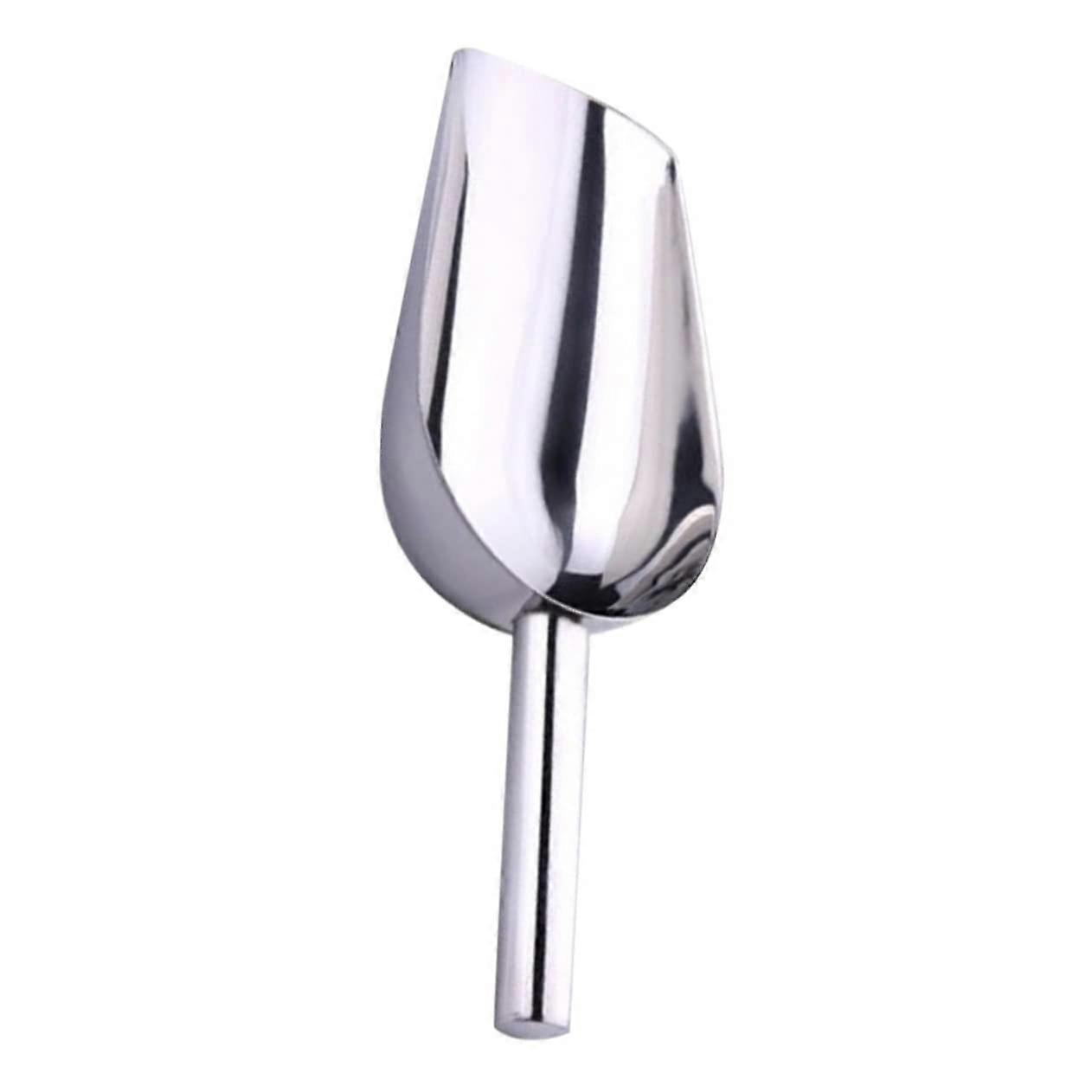 Stainless Steel Ice Scoop for Ice Maker with Large Capacity and Ergonomic Grip, Easy to Clean