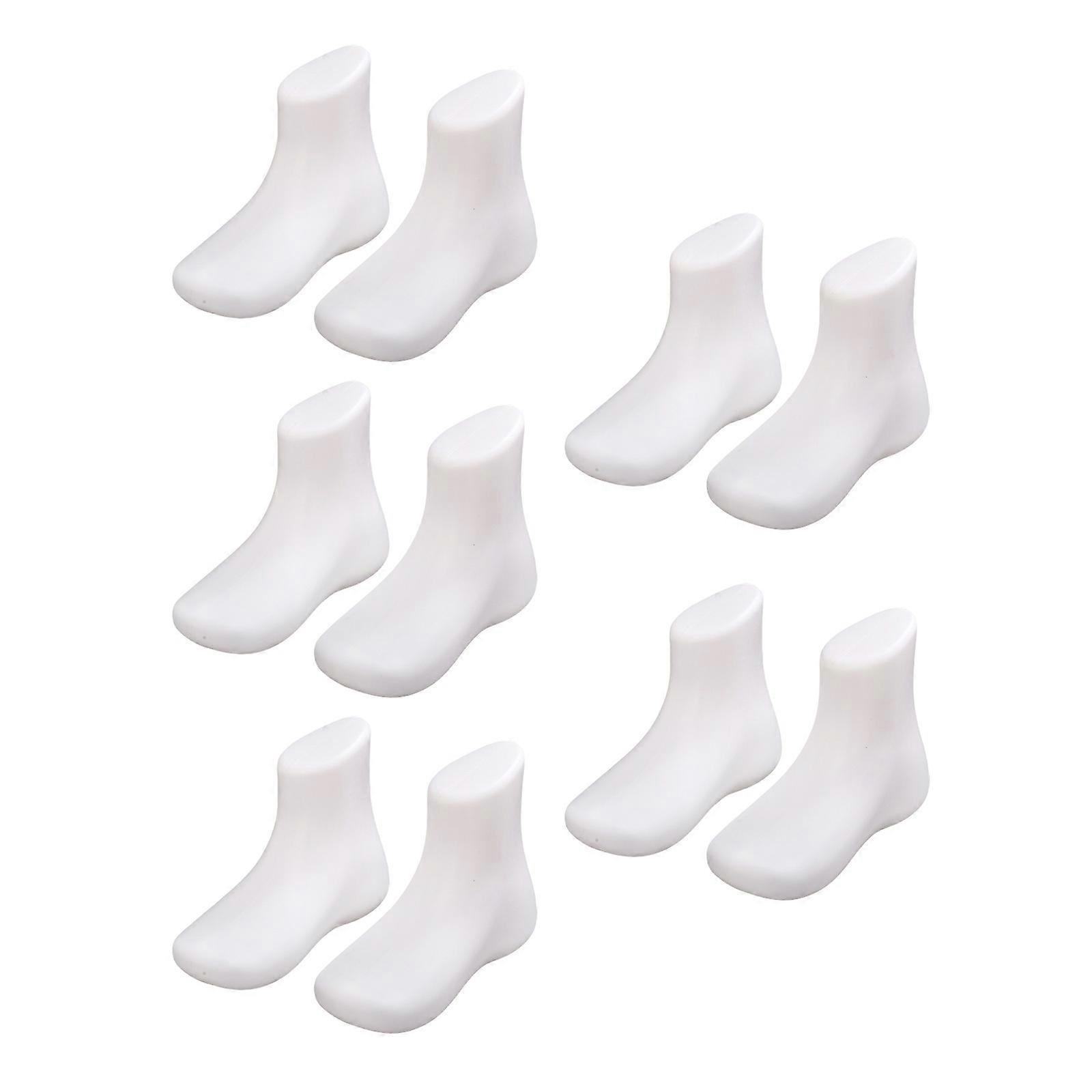 Βρεφικό μοντέλο ποδιών Παιδικό μανεκέν ποδιών Παιδικά αντίγραφα ποδιών Γλυπτό ποδιών για την εμφάνιση παπουτσιών μωρών, κάλτσες &; αξεσουάρ Λευκό