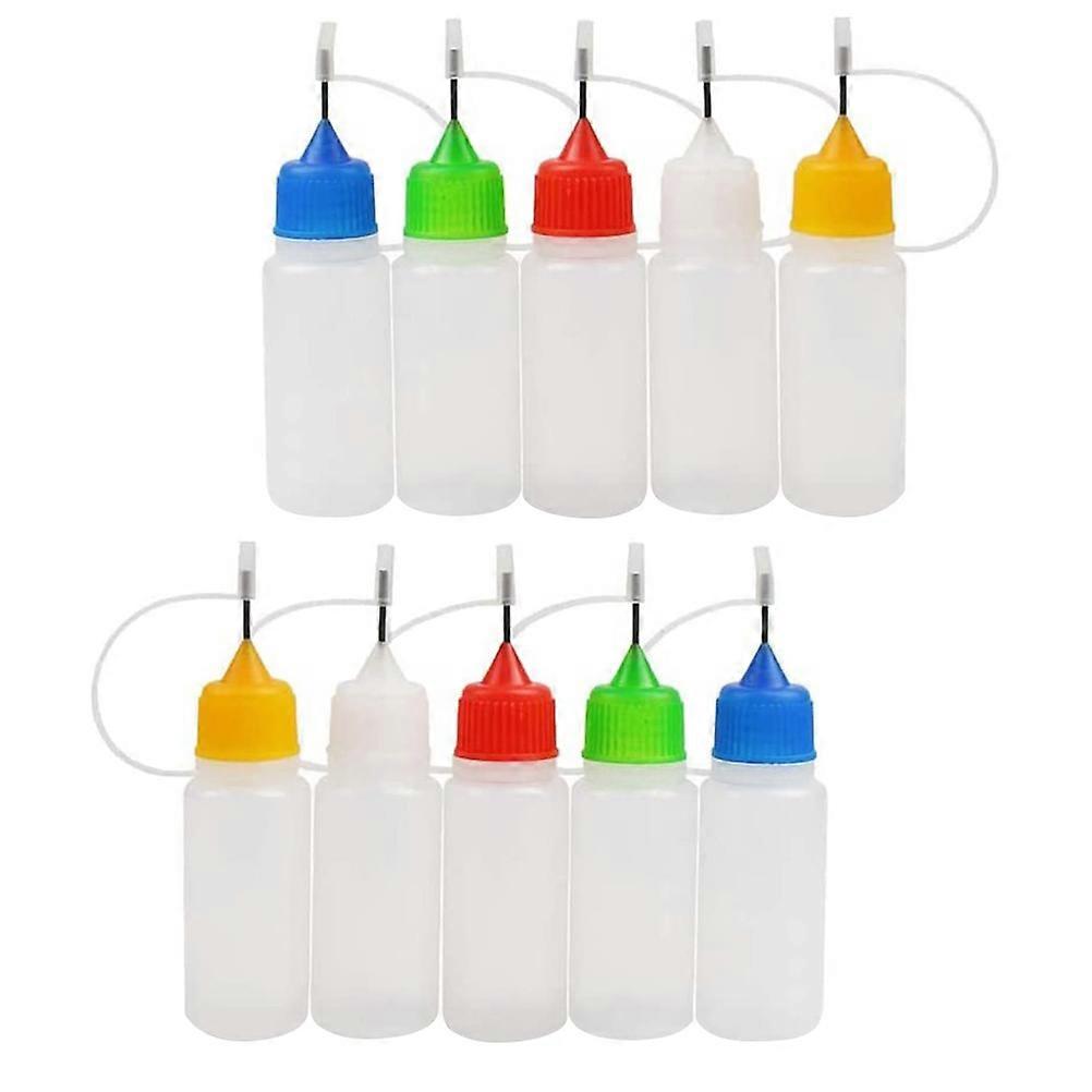 Needle Tip Glue Bottle for Accurate Dispensing 20Pcs Multi Colors