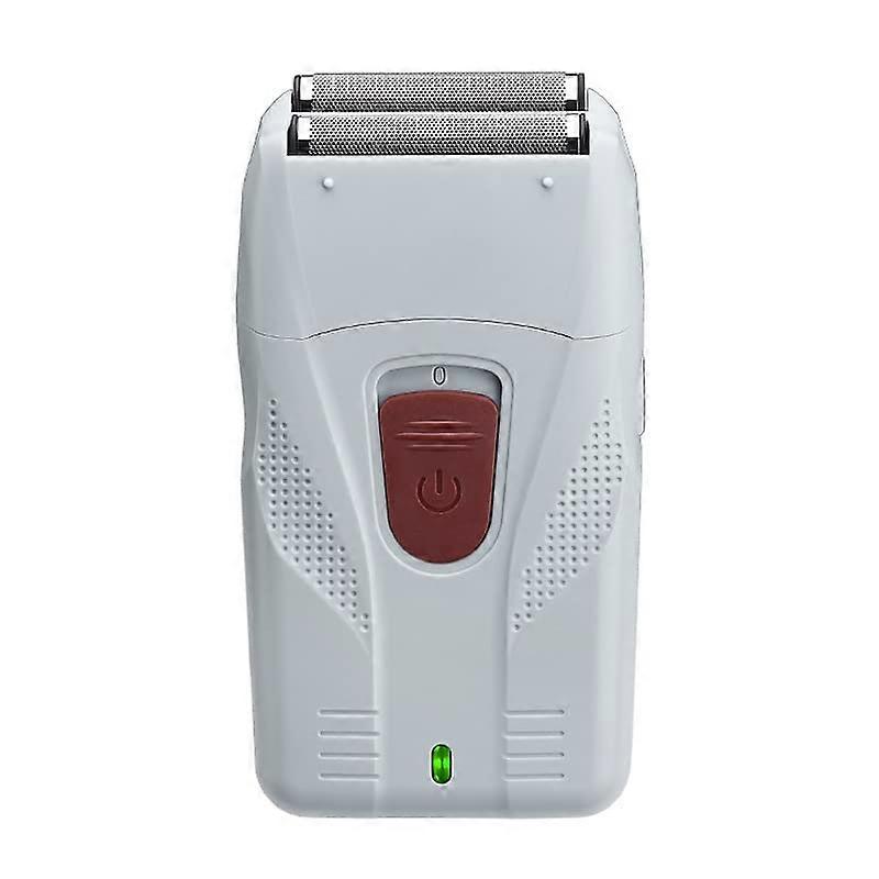 Men's Electric Shaver with Sharp Floating Blades, USB Fast Charging Razor for Beard and Bald Head, White