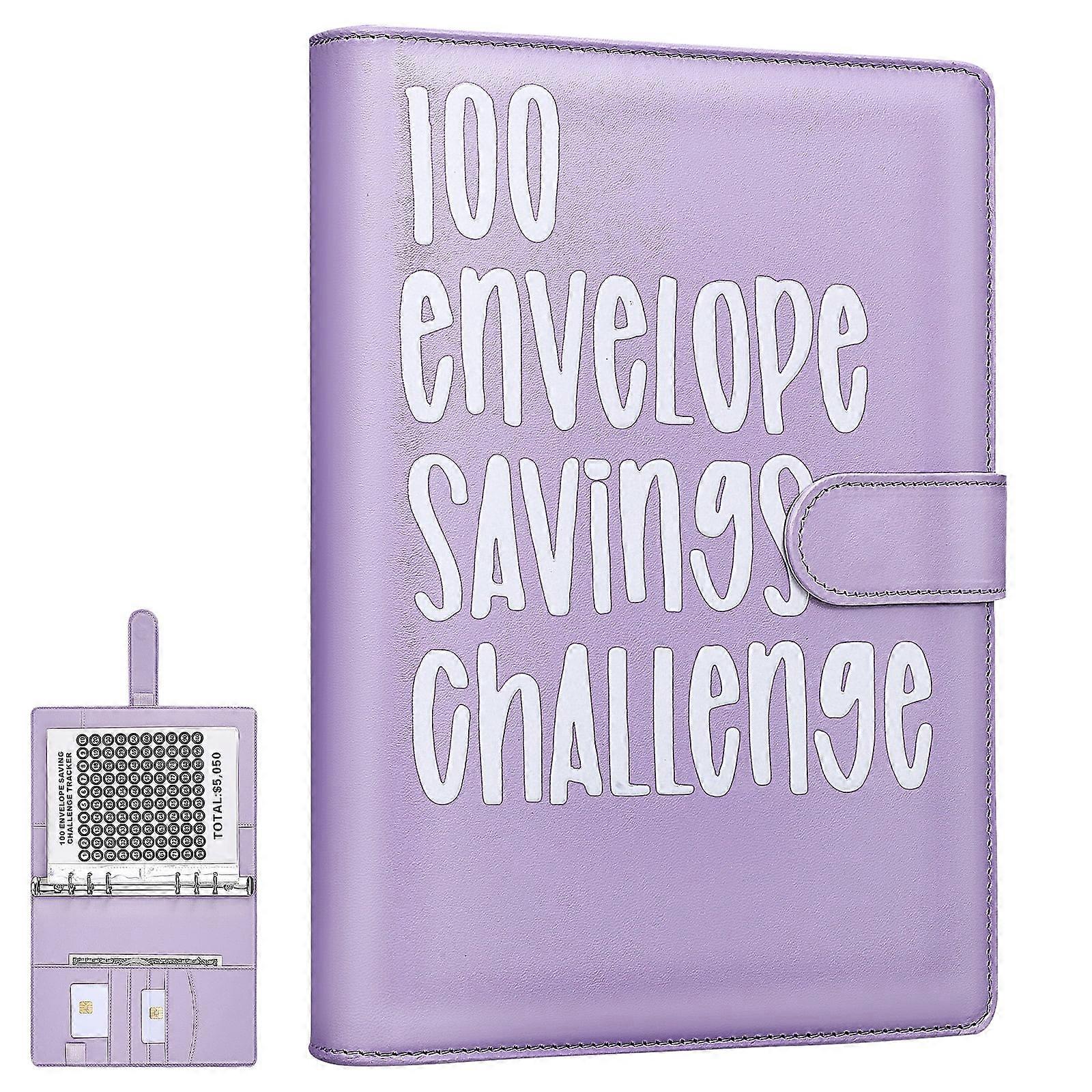 Money Saving Ledger Savings Book Challenge The Color Purple Binder Challenges Lovers