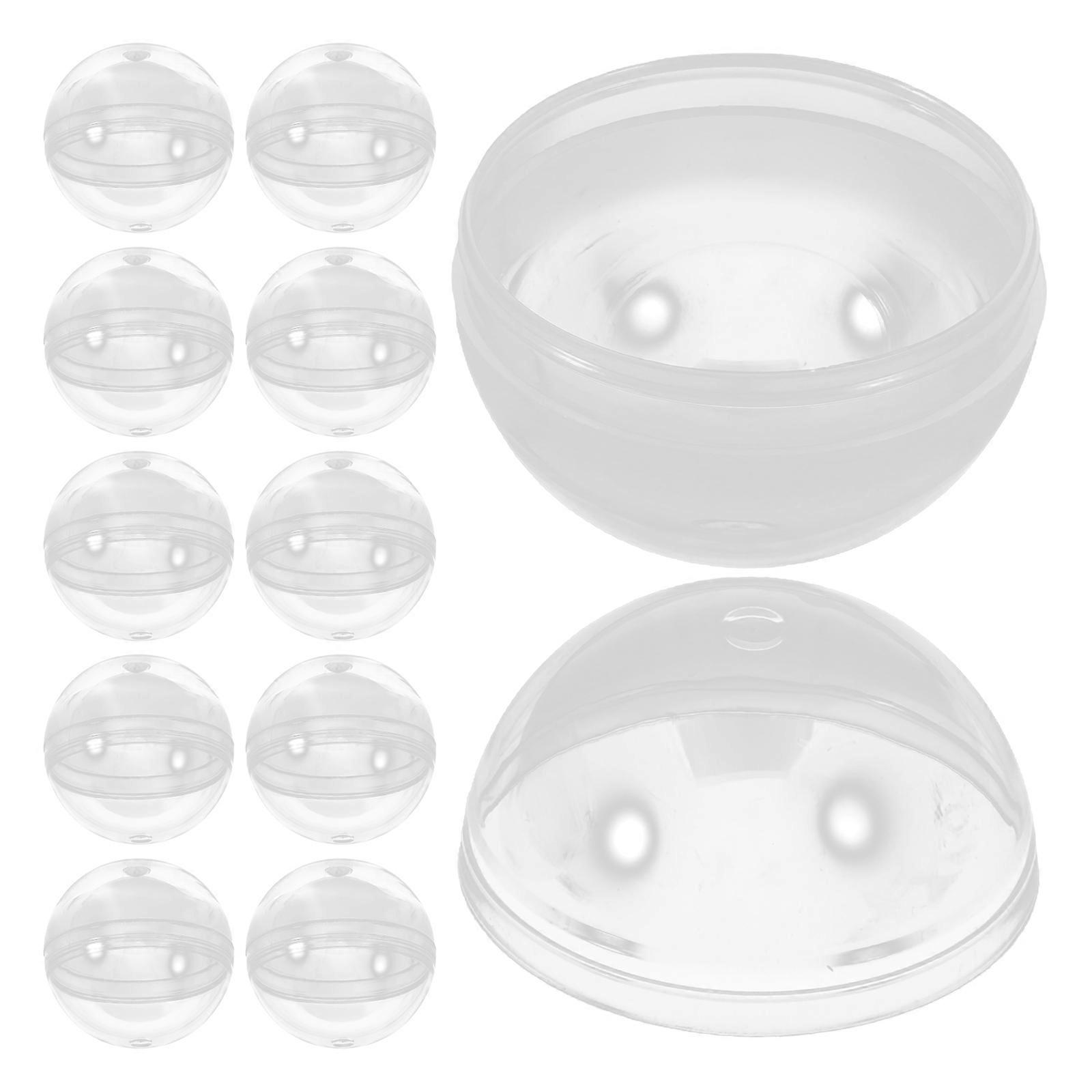 200Pcs Transparent Plastic Capsules for Toy Storage and Display in Vending Machines