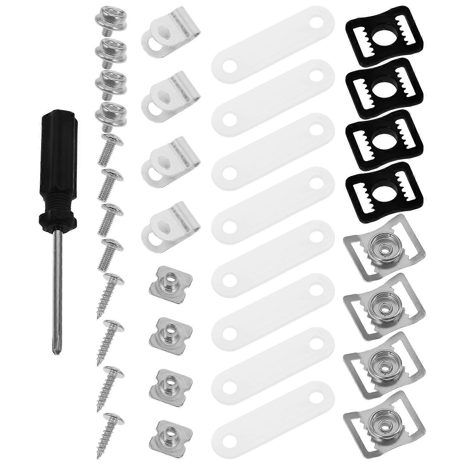 Football Repair Kit 57Pcs with Hockey Clips and Chin Buckle Set