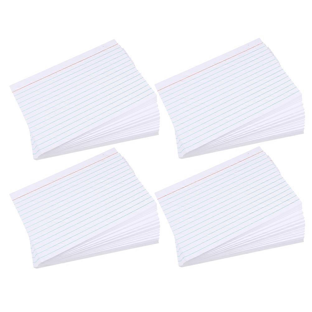 Ruled Index Cards Note Cards for Note Writing Use 200Pcs White Paper