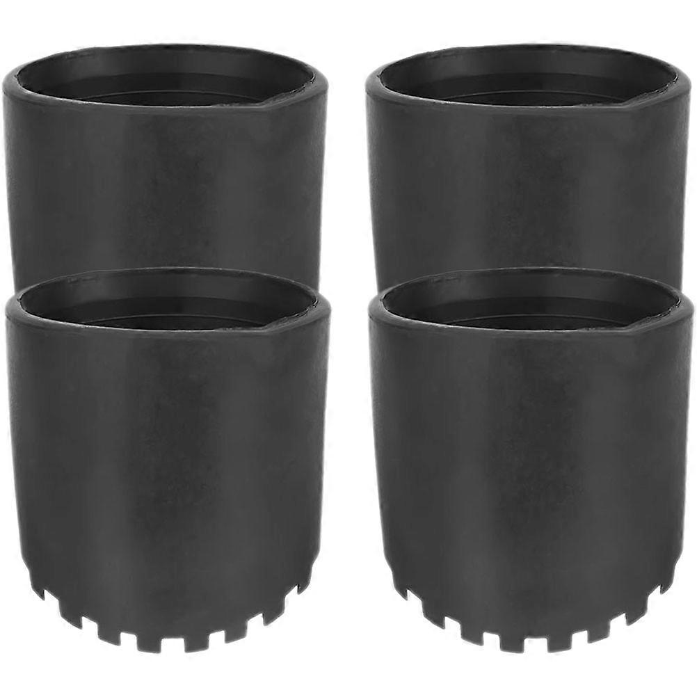 16Pcs Rubber Ladder Foot Protector for Non-Slip Function Black Covers