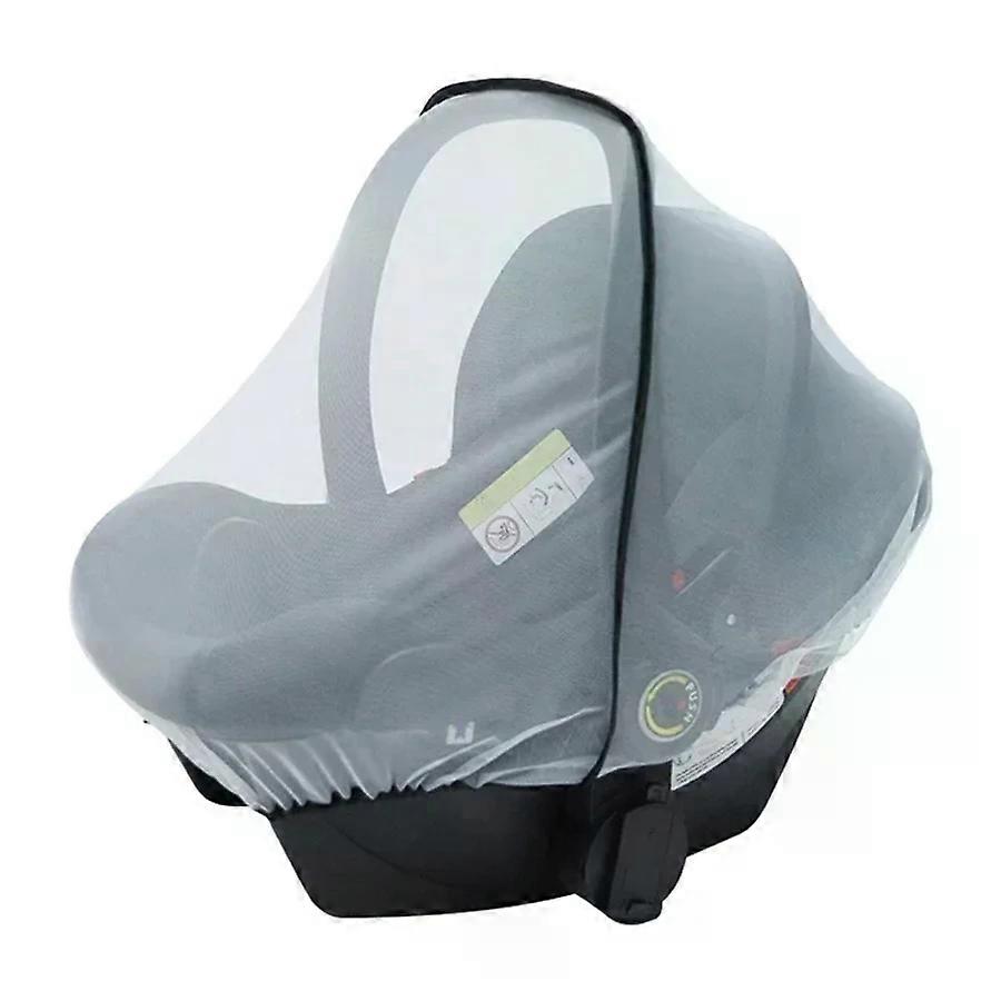 Moustiquaire pour poussette de b��b��, filet anti-insectes en maille, housse de si��ge de voiture respirante pour b��b��, berceaux de transport p