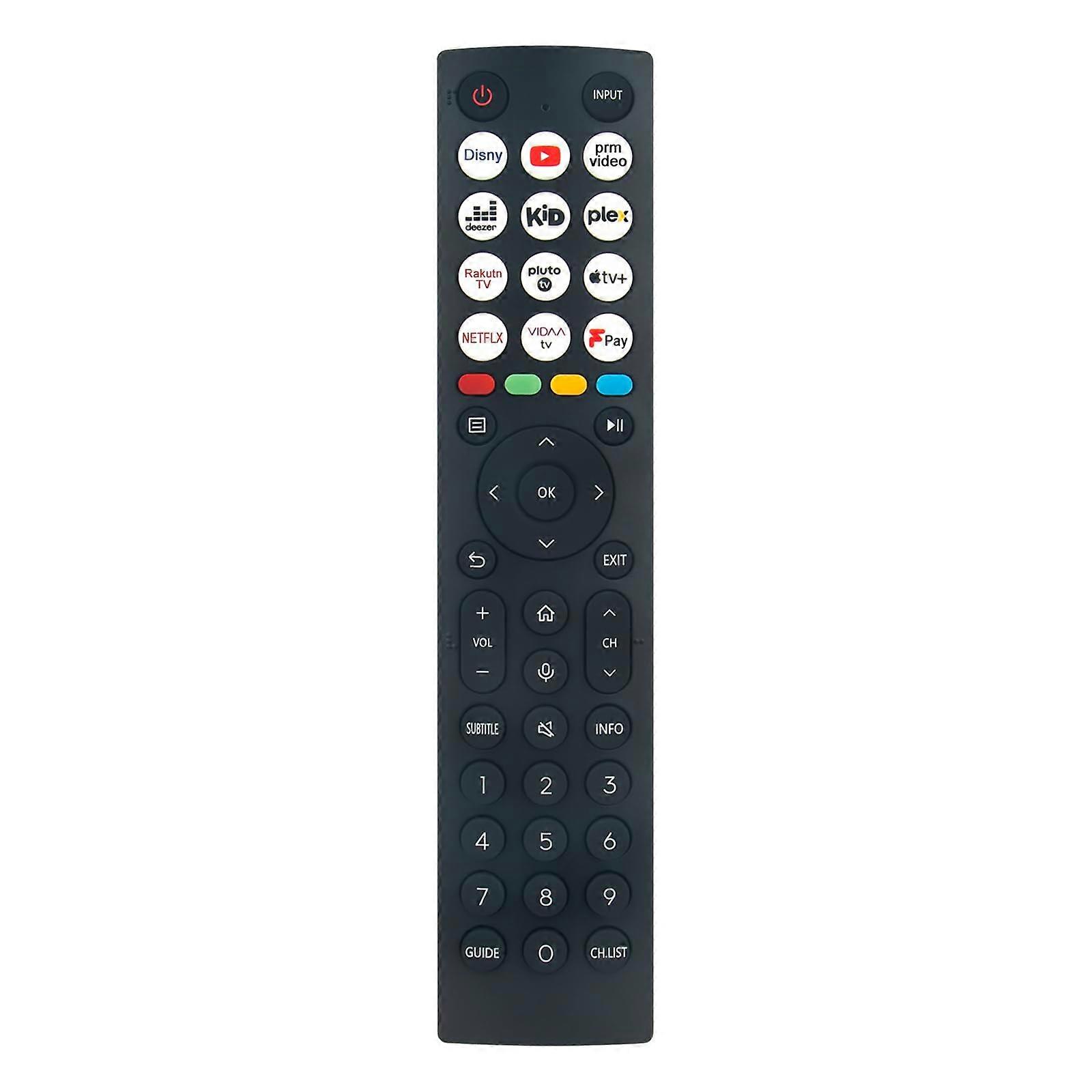ERF2K36H Replacement Voice Remote Control For Hisense TV 43E77KQTUK 50E77KQTUK 55E77KQTUK 65E77KQTUK