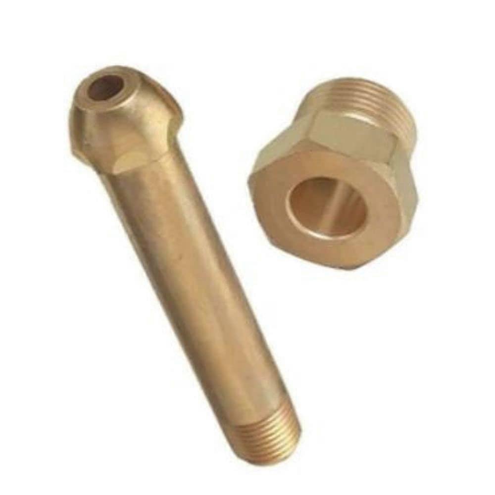 CGA580 Adapter Solid Brass Gas Cylinder Fitting 1/4 Inch NPT for Argon Helium Nitrogen