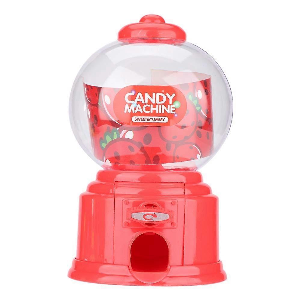 Candy Dispenser for Kids Red Mini Gumball Machine Dual Snack and Coin Use Durable Build