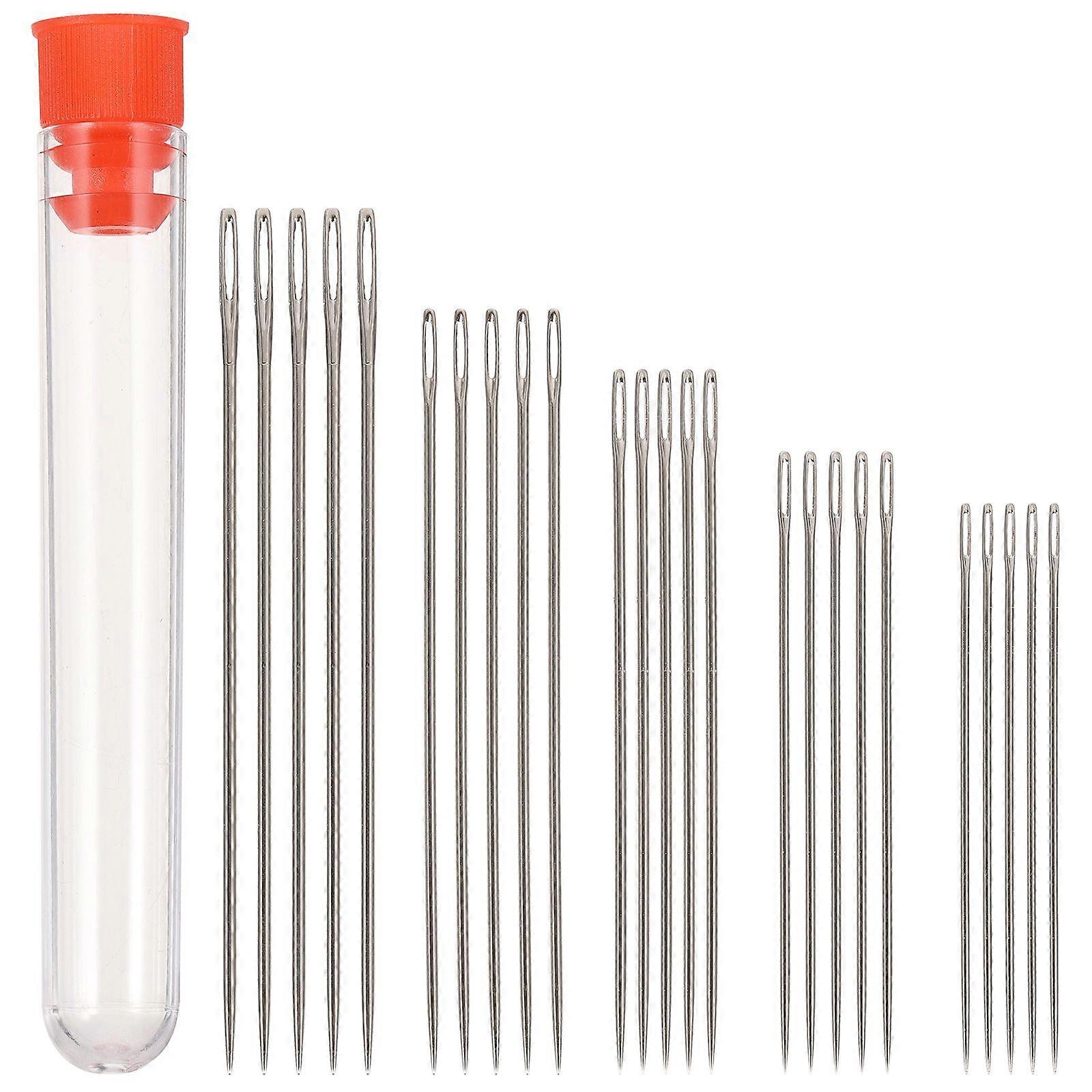 1 Set of Household Darning Needles Multi-use Large-Eye Blunt Needles Multi-function Sewing Needles