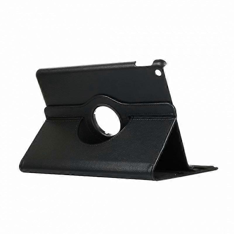 Stylish Case For Ipad Pro 11 2024 Black Leather Litchi Texture Rotating