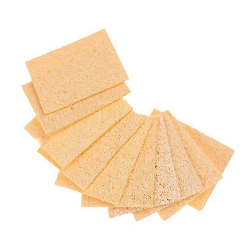 10pcs Soldering Iron Tip Welding Cleaning Cleaner Sponge 35*50mm