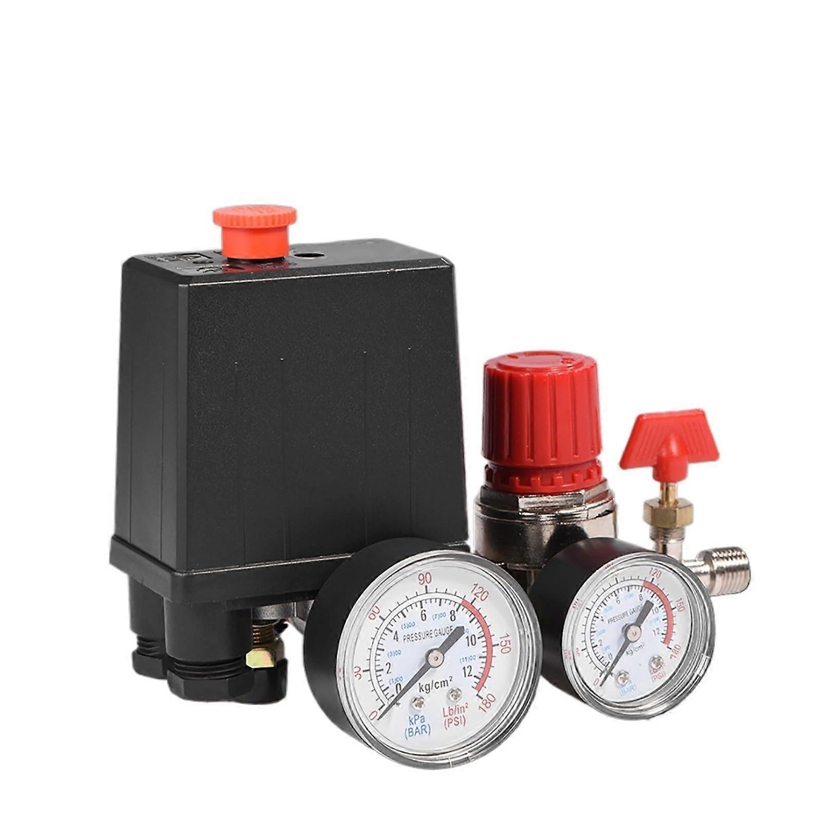 Air Compressor Pressure Regulator with Dual Gauges for Precision Control and Compact Systems