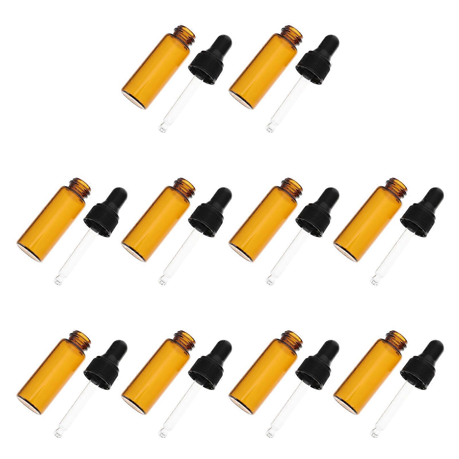 Tea Essential Oil Bottle Dropper Bottle for Storage 10Pcs