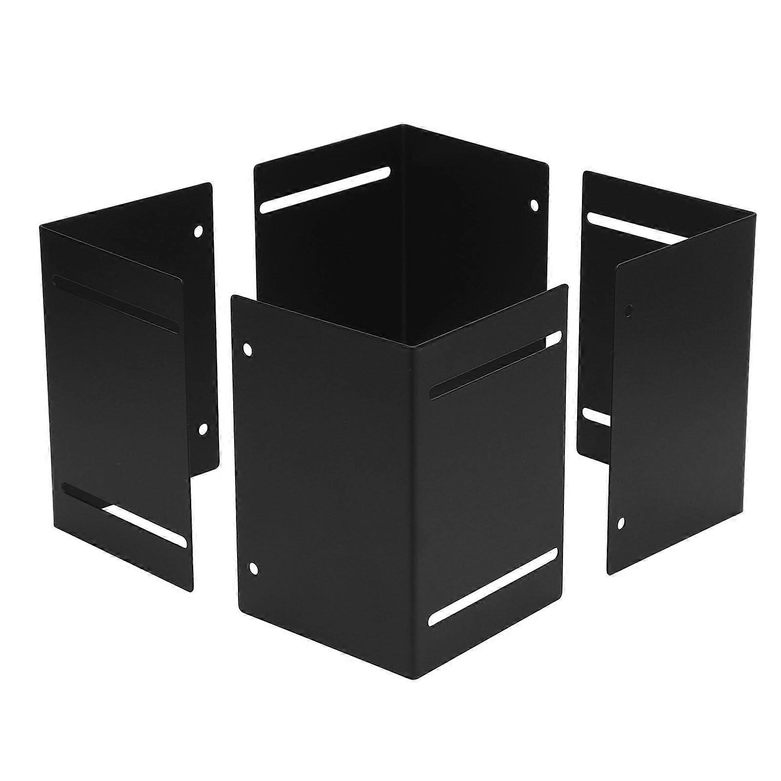 Adjustable Post Protector Sleeve for Mailbox and Fence, Durable Iron Construction, Universal Fit