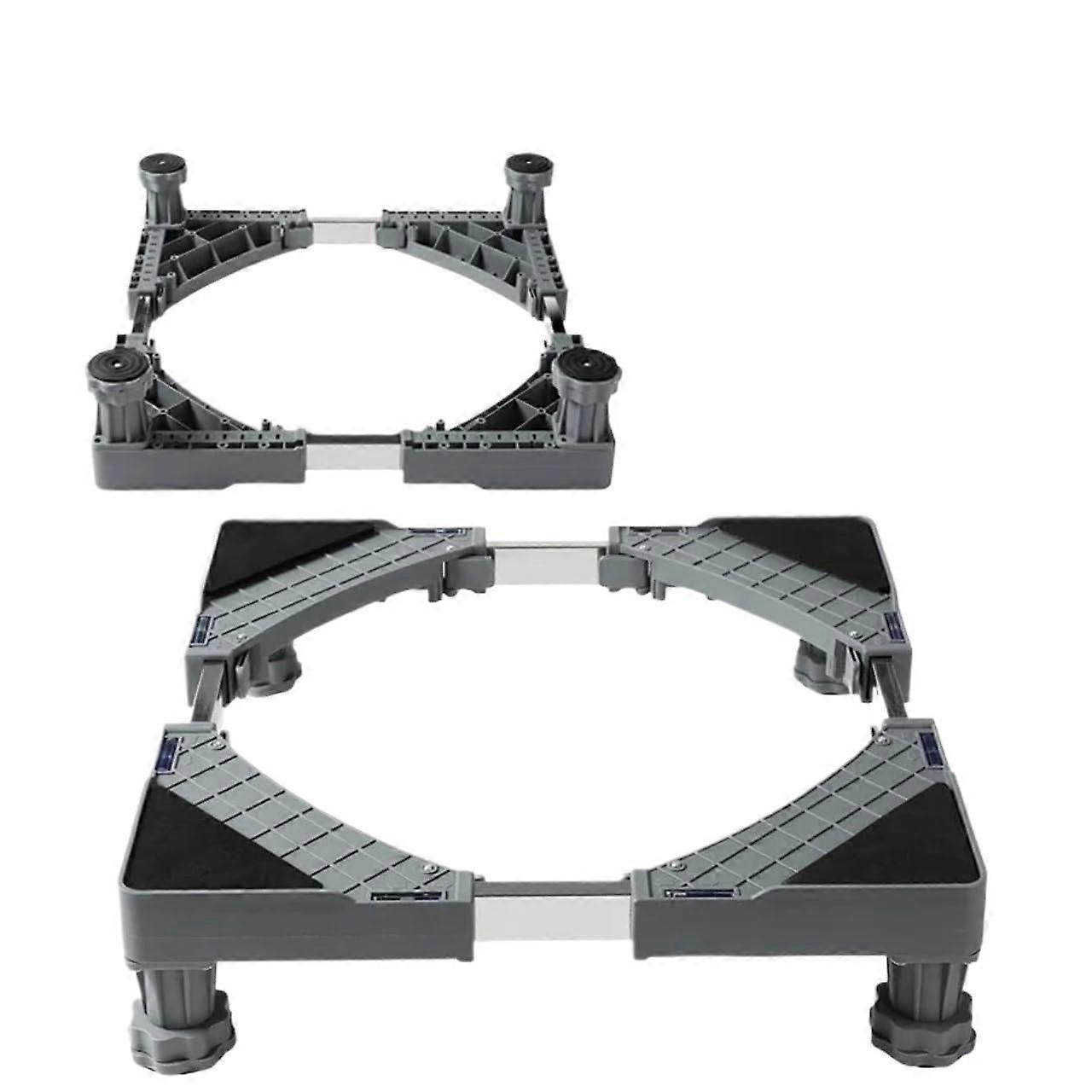 Adjustable Washing Machine Stand with Wheels for Vibration Control and Floor Protection