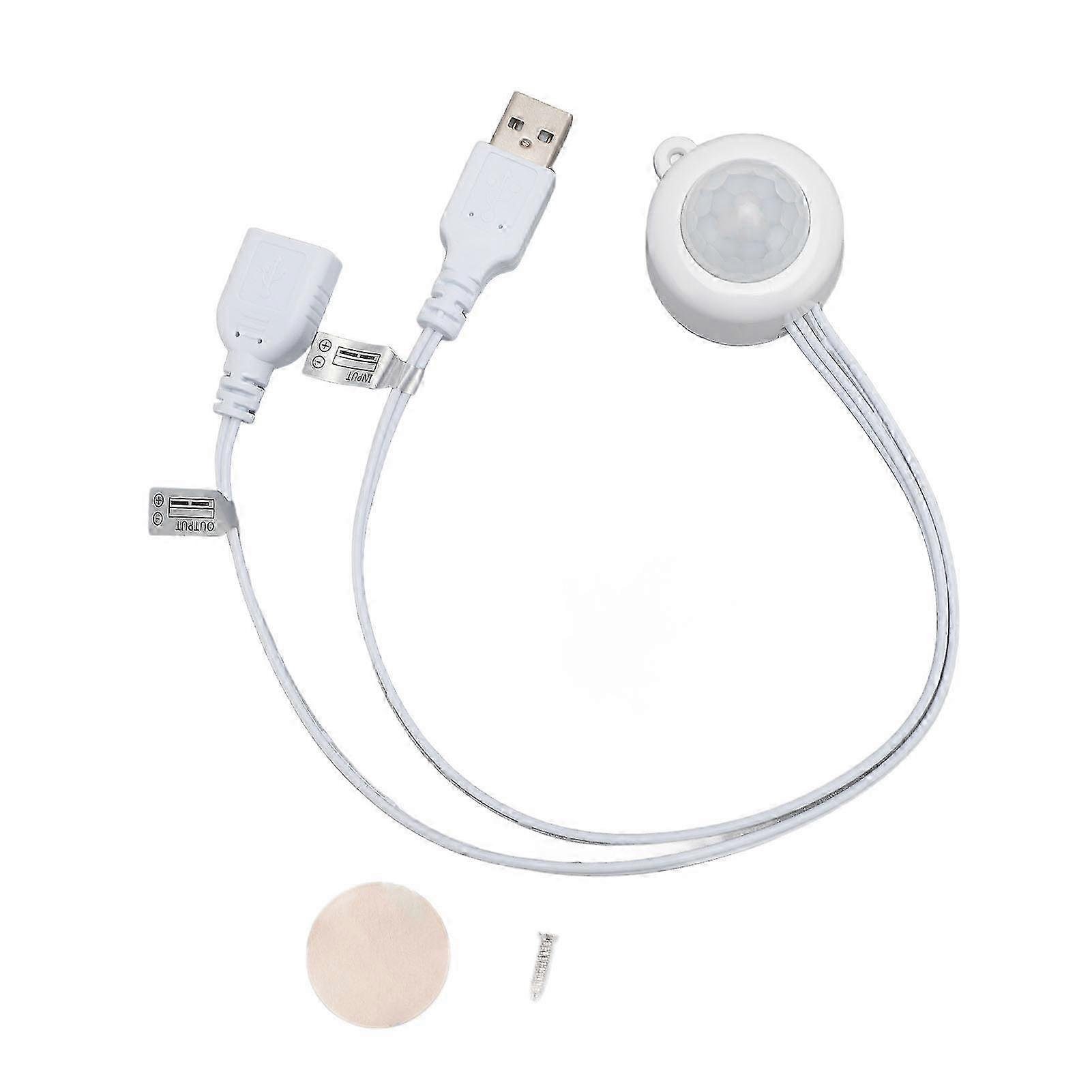 2025 PIR Motion Activated USB Interface Plug and Play DC5V to 24V Infrared Sensor Controller for Light Control