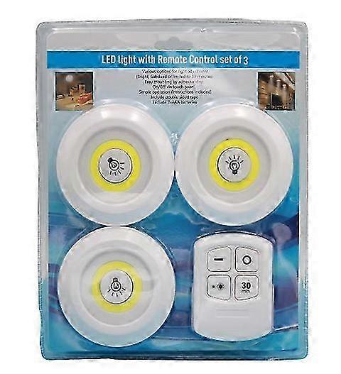 Remote Tap Light with COB1 Sensor and Triple Packaging - White Light 26-27s