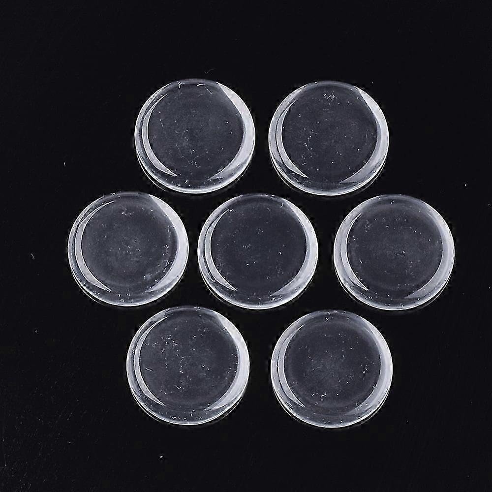 10pc Transparent Glass Cabochons Dome/Half Round Clear 38x6.5mm