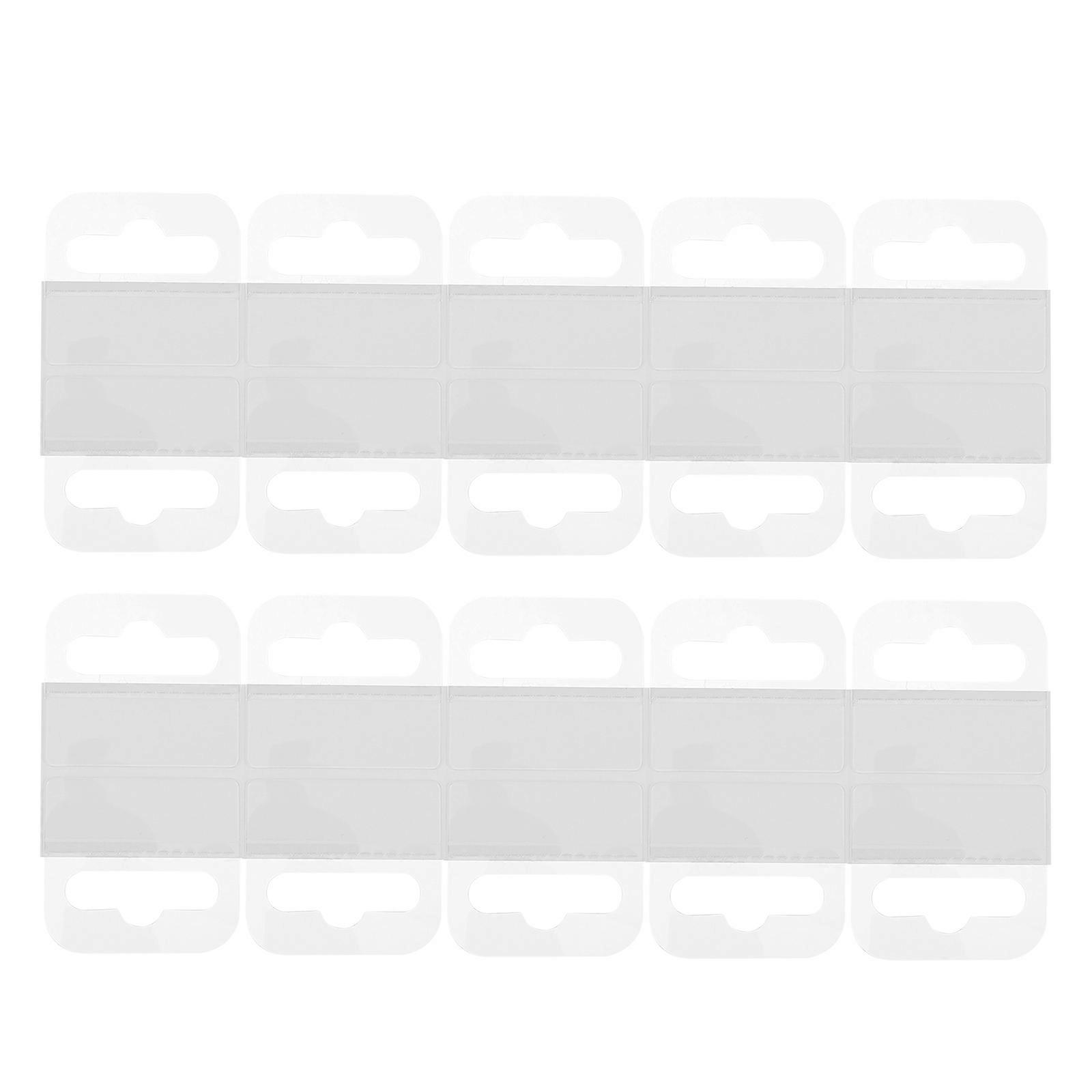 Plastic Pegboard Hooks Transparent Display Box Hook Wall Hanging Space Saving No Wall Damage 200Pcs