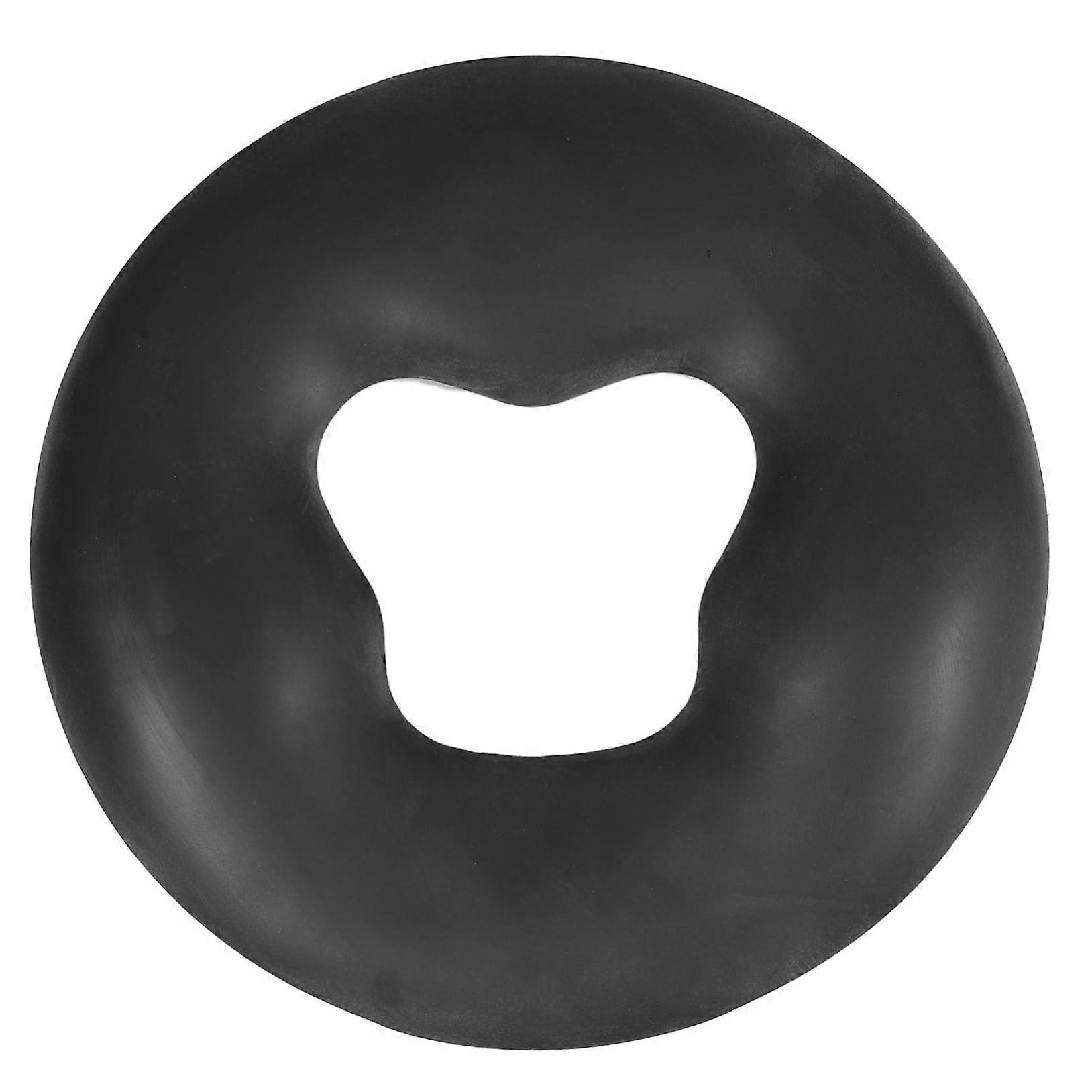 Massage Face Pillow Silicone Cushion for Spa Table Black Ergonomic OShaped Comfortable Support