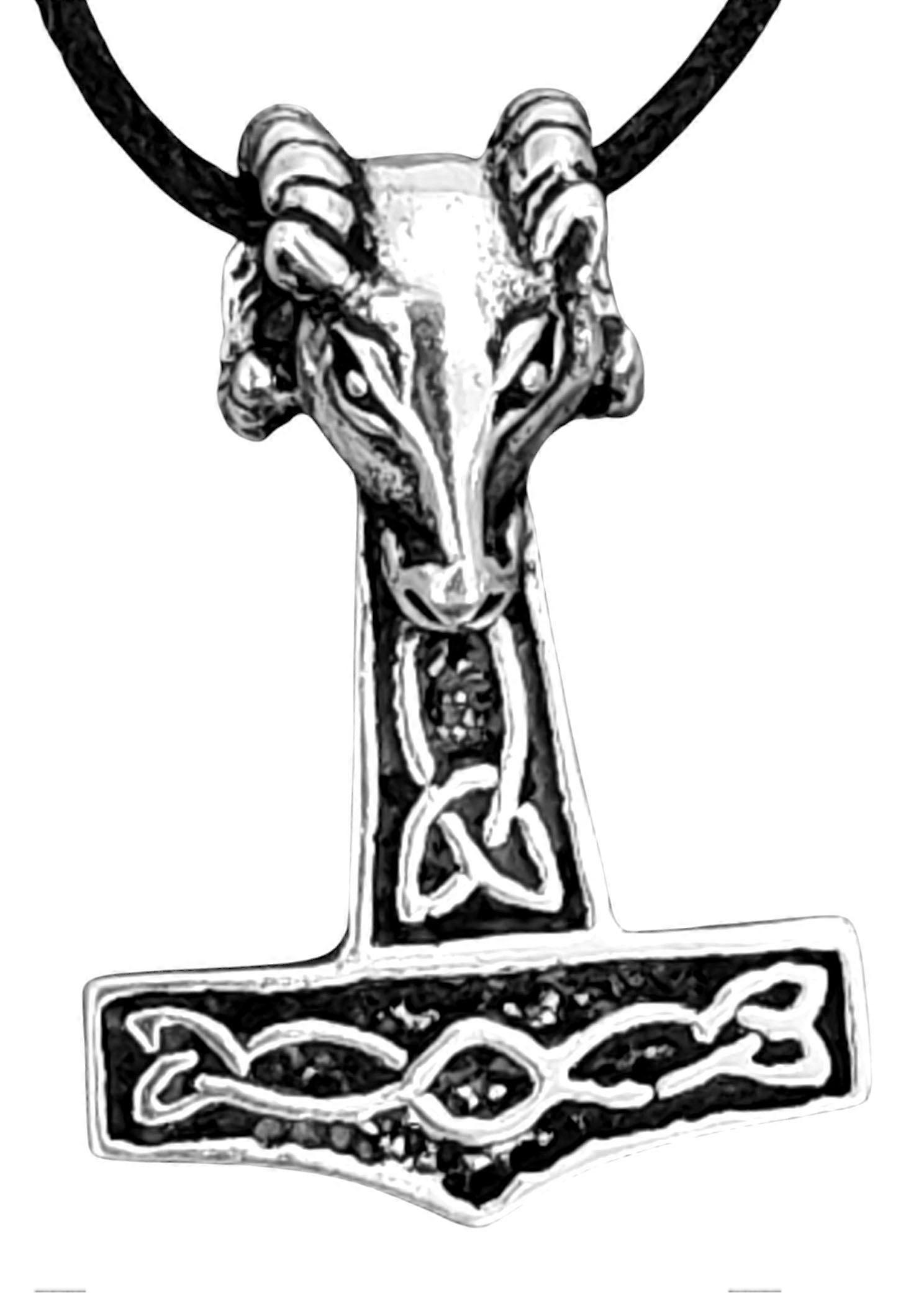 Thor's Hammer 68 with King's Chain - Silver