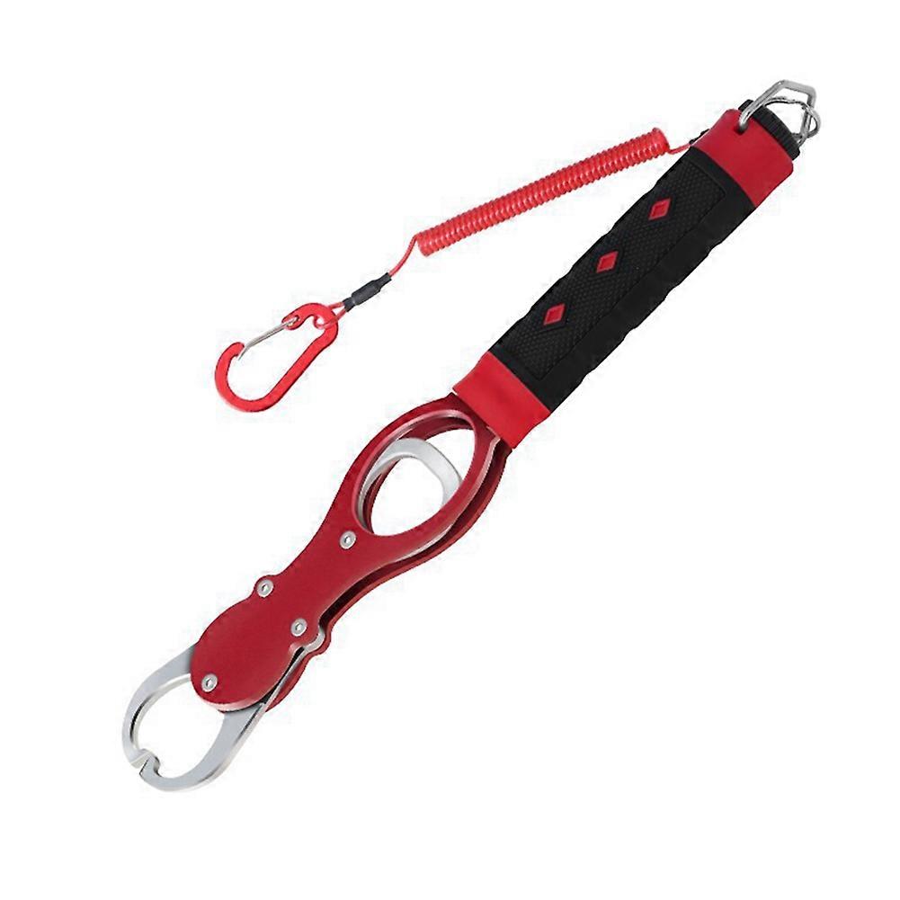 Portable Fish Control Device Multifunctional Fish Control Device Fish Catching Pliers Hook Fish Control Device Red