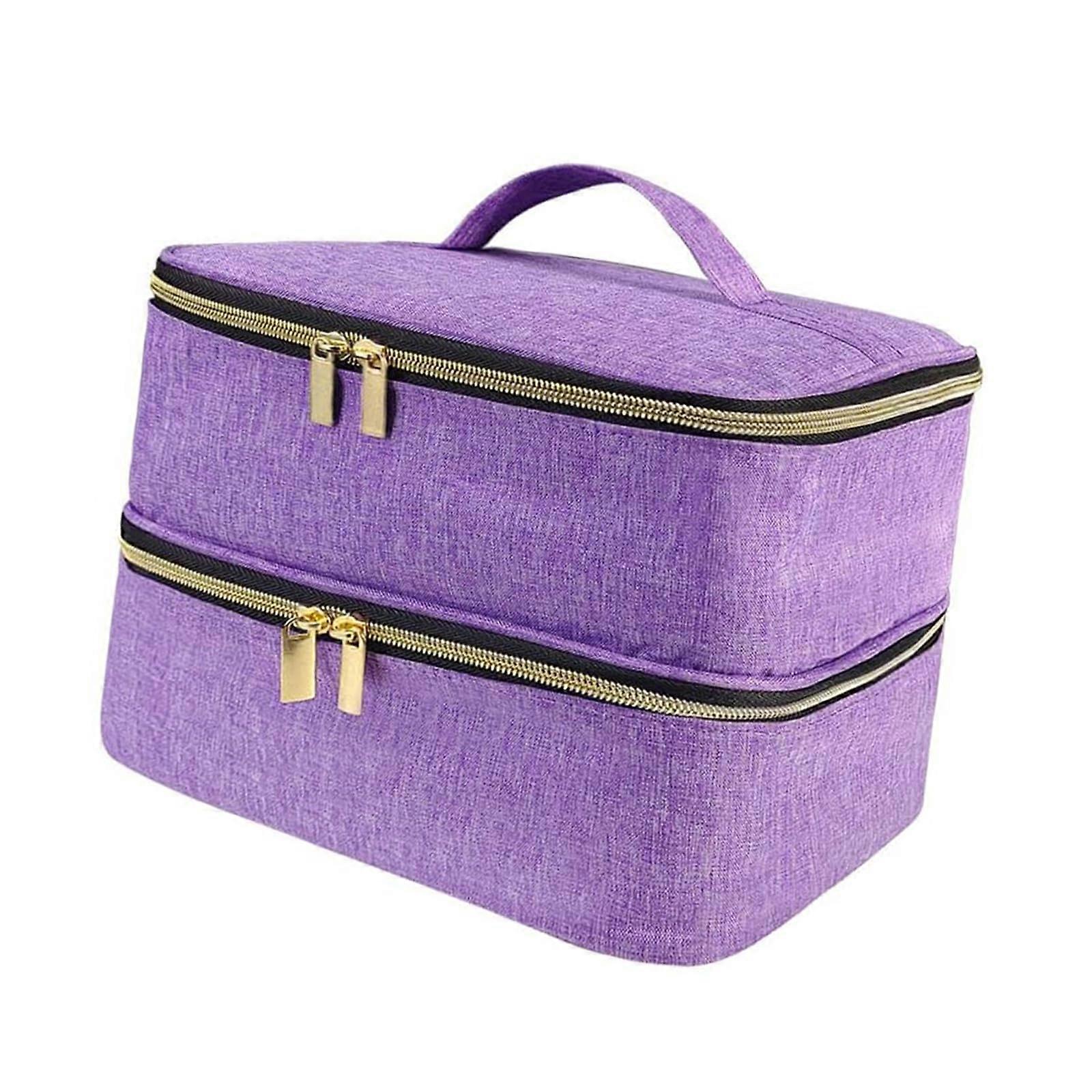 Double Layer Sewing Storage Bag Waterproof PVC with Multiple Compartments for Tailors