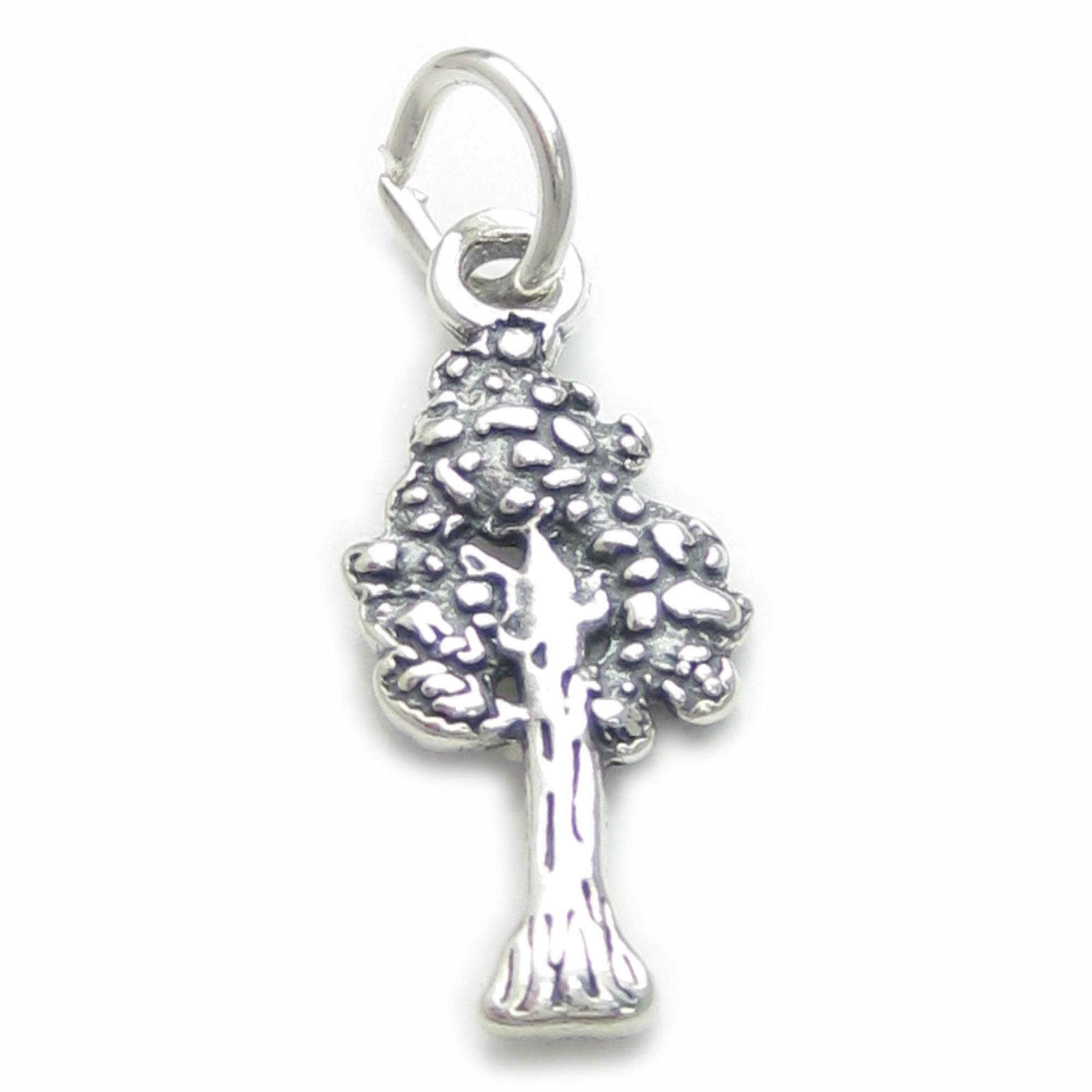 Sequoia Tree sterling silver charm .925 x 1 Trees charms