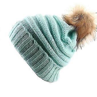 Sombrero de esquí de gorro de punto unisex con pom