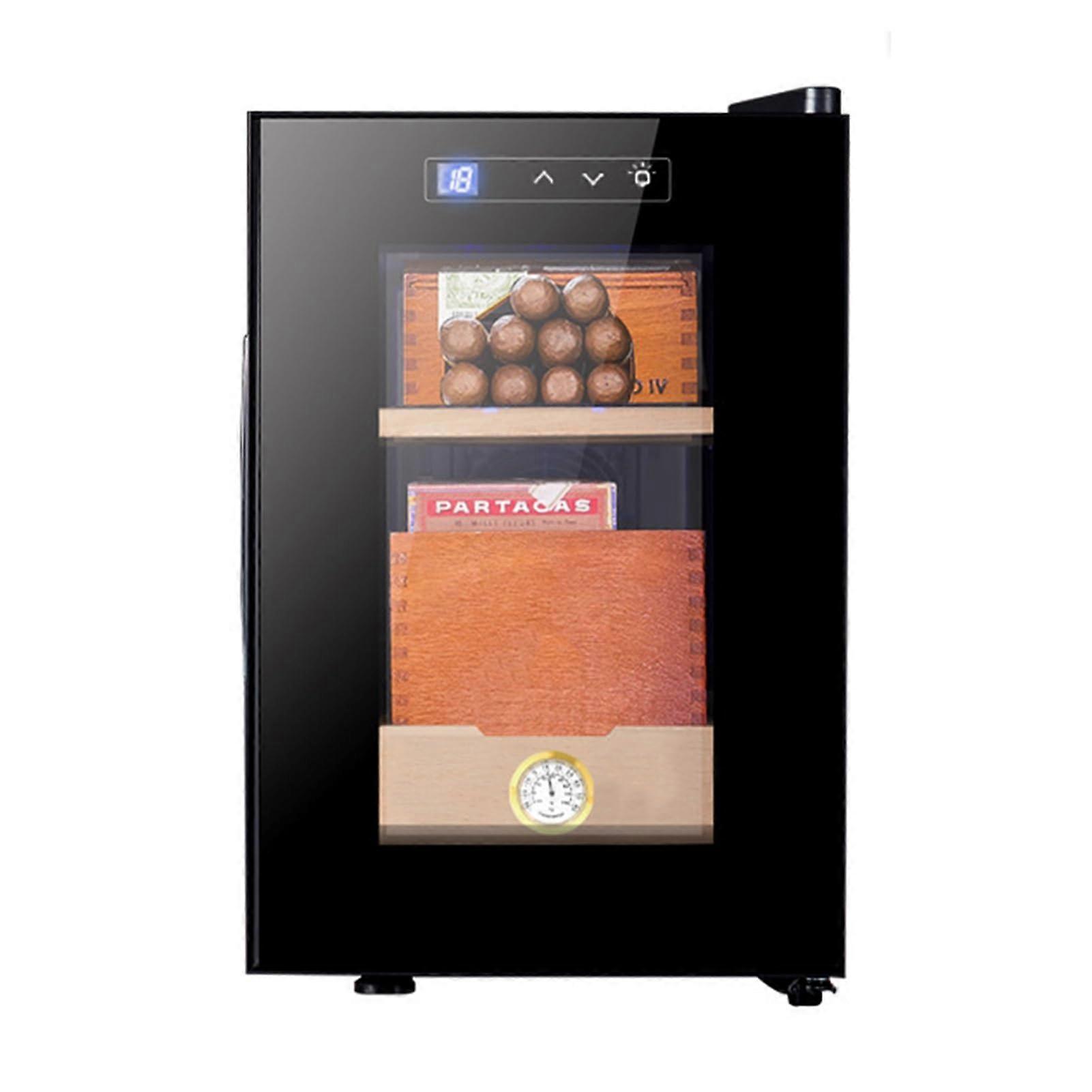 Electric Cigar Humidor Cabinet 100 Count with Precise Temperature Control and Spanish Cedar Interior