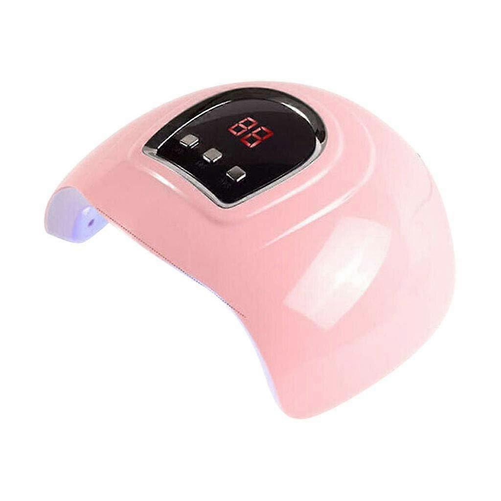 54W LED Nail Lamp with Smart Sensor Timer for Fast Gel Curing, Dual Light Source Nail Dryer