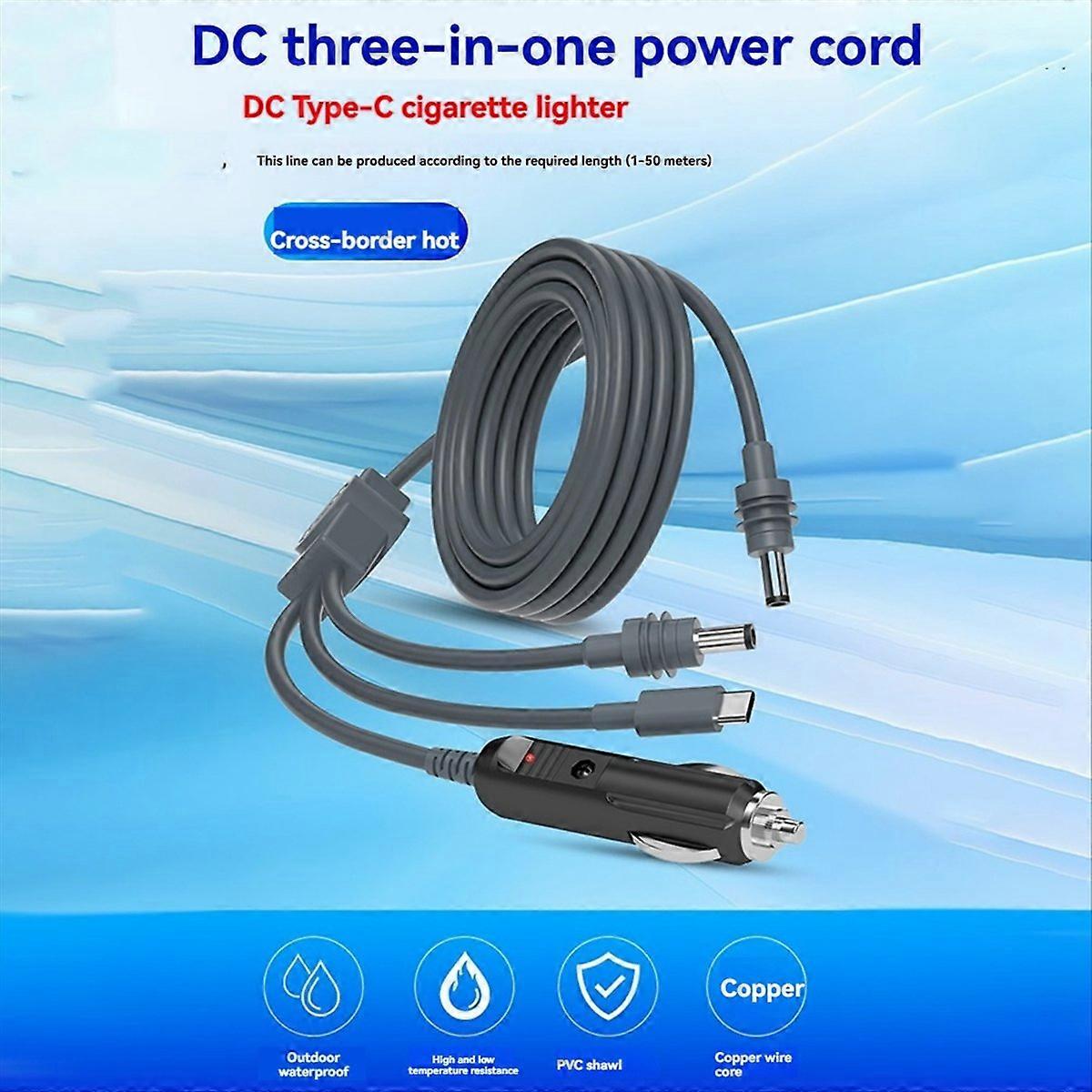  Multifunctional Power Cable for Mini Type-C/DC/Car Charger to DC 20V/5A USB C Power Cable for Space-X,D
