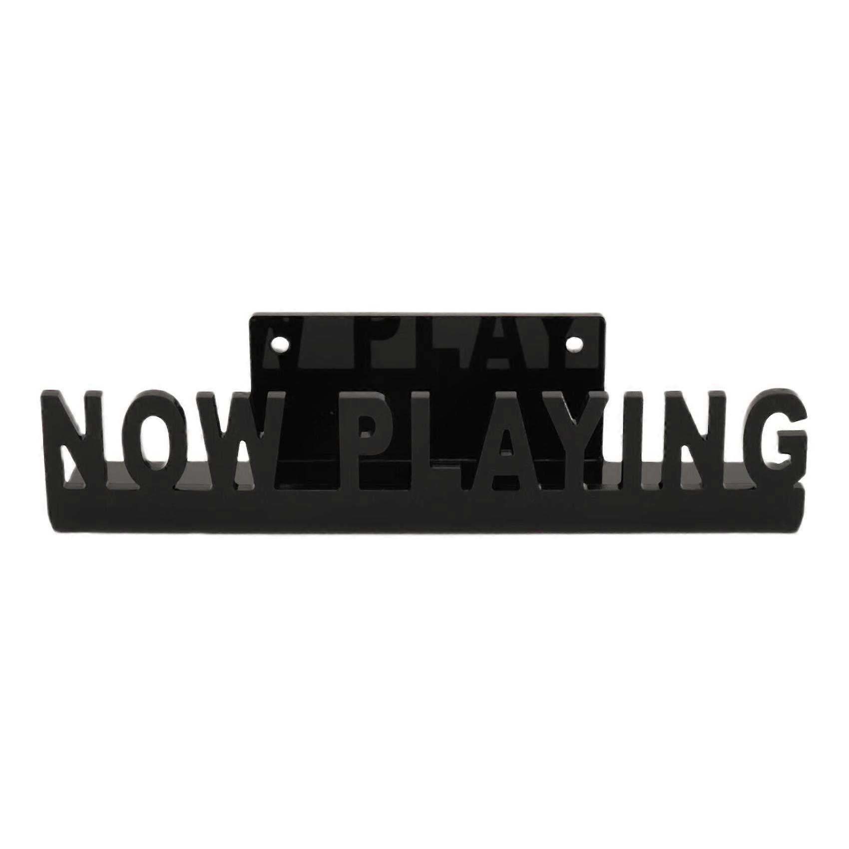 Wall Mount CD Record Display Stand Black
