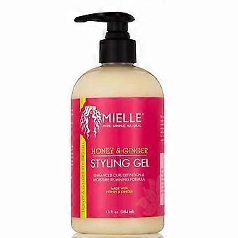 Mielle Honey & Ginger Styling Gel 384ml Strong Hold Curl Defining Frizz Control