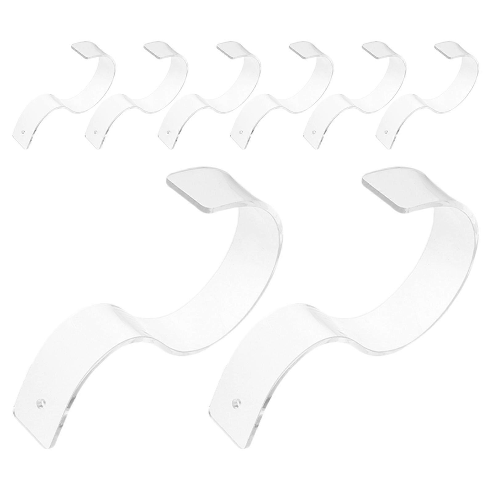 Belt Storage Rack for Displaying 8Pcs Acrylic Transparent Belt Holders