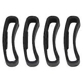 Anti-Fall Watch Band Rubber Ring Loop Compatible For SUUNTO CORE Everyday Use Black 4Pcs