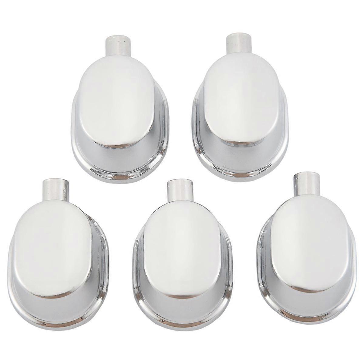 5PCS Silver Alloy Drum Kit Rectangular Claw Hook Lug Single End Drum Percussion Accessory Replacement Parts