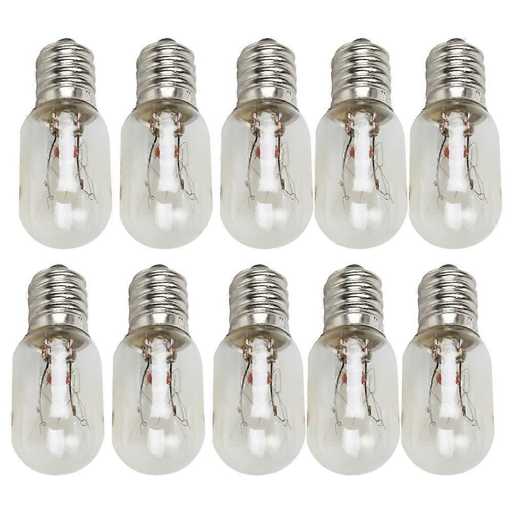 Fridge Light E12 Tungsten Filament Lamp Bulbs for Home Use 10Pcs Pack