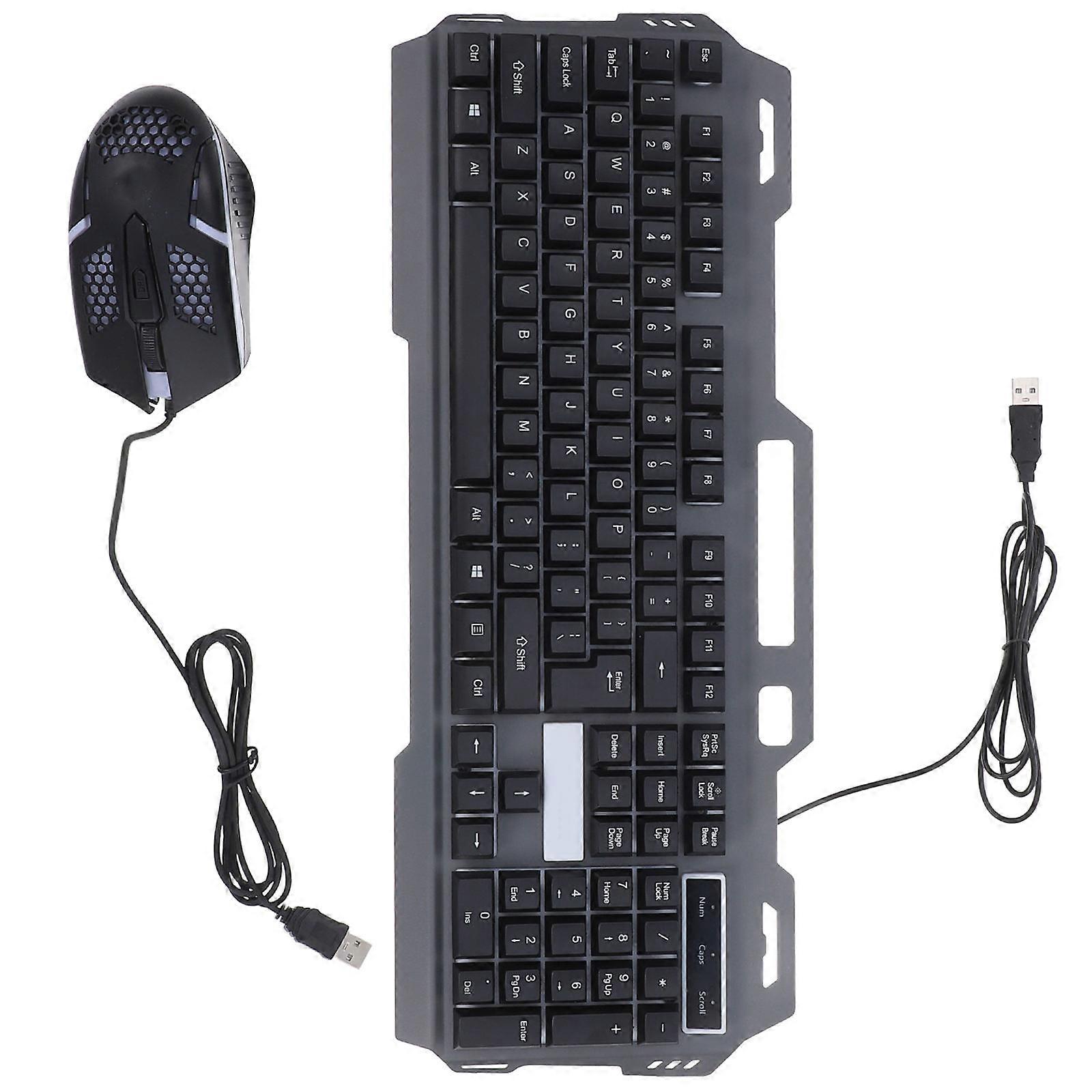 Waterproof Floating Keycap Gaming Keyboard Mouse Set for Computer Use