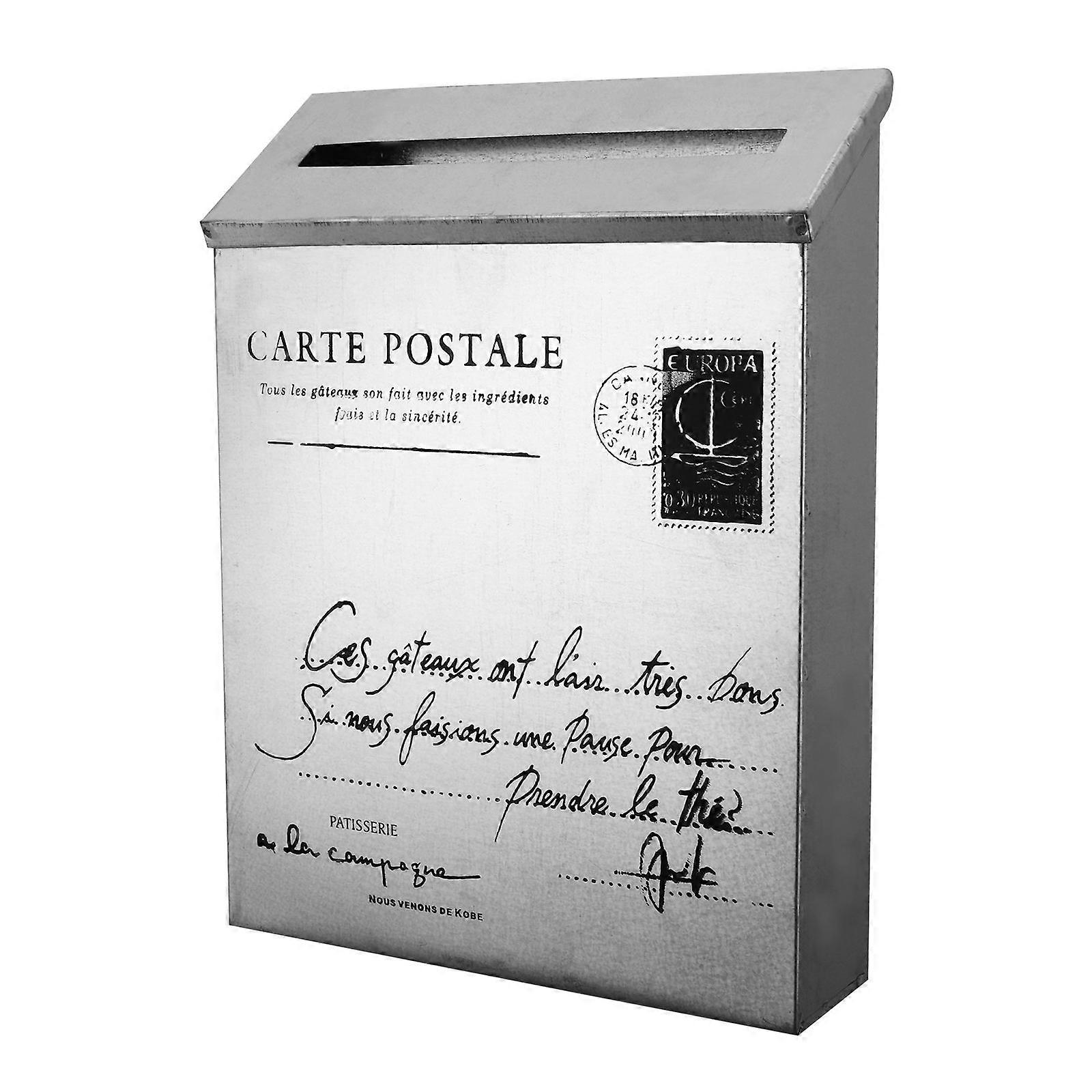 Retro Iron Newspaper Case for Decor 1Pcs Letter Box