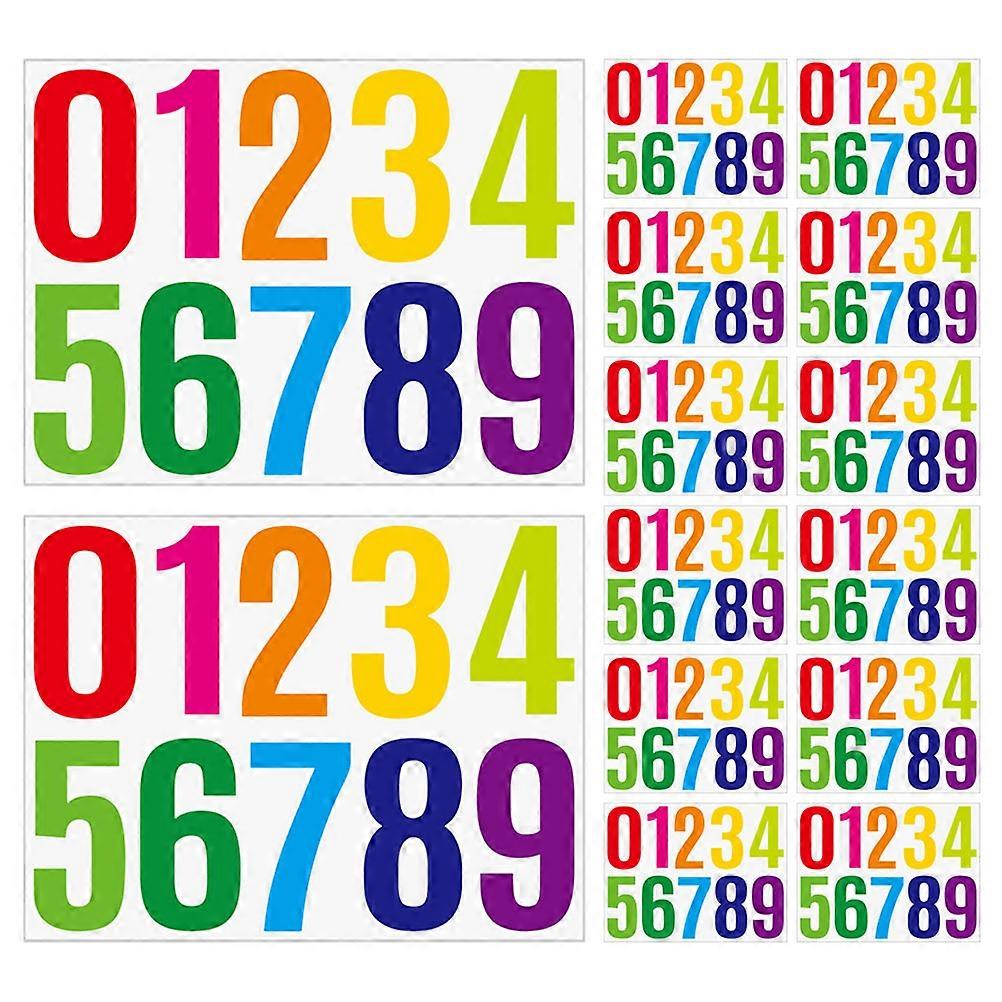 Mailbox Number Stickers Large Number Sticker for Decoration 60 Sheets