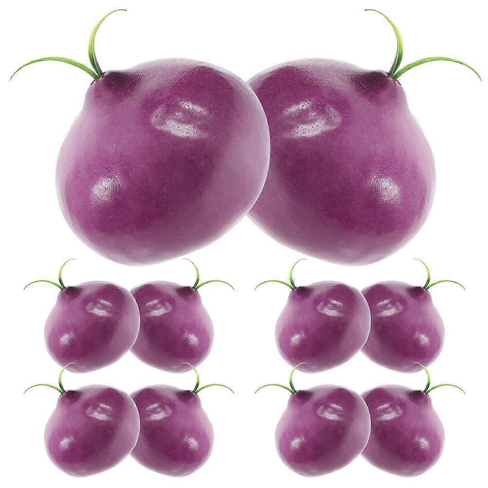 Purple Simulation Onion Artificial Onion for Decoration 40Pcs