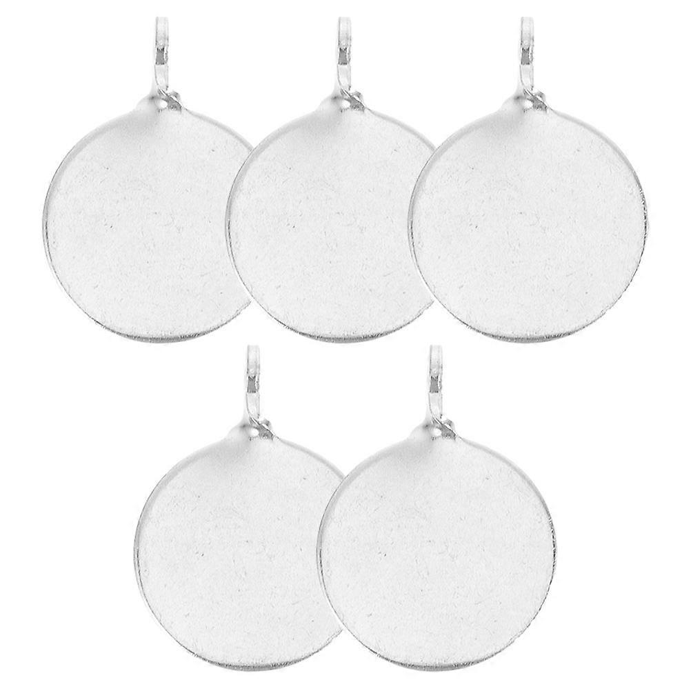 Silver Shooting Training Targets Metal Hanging Targets for Practice 5Pcs