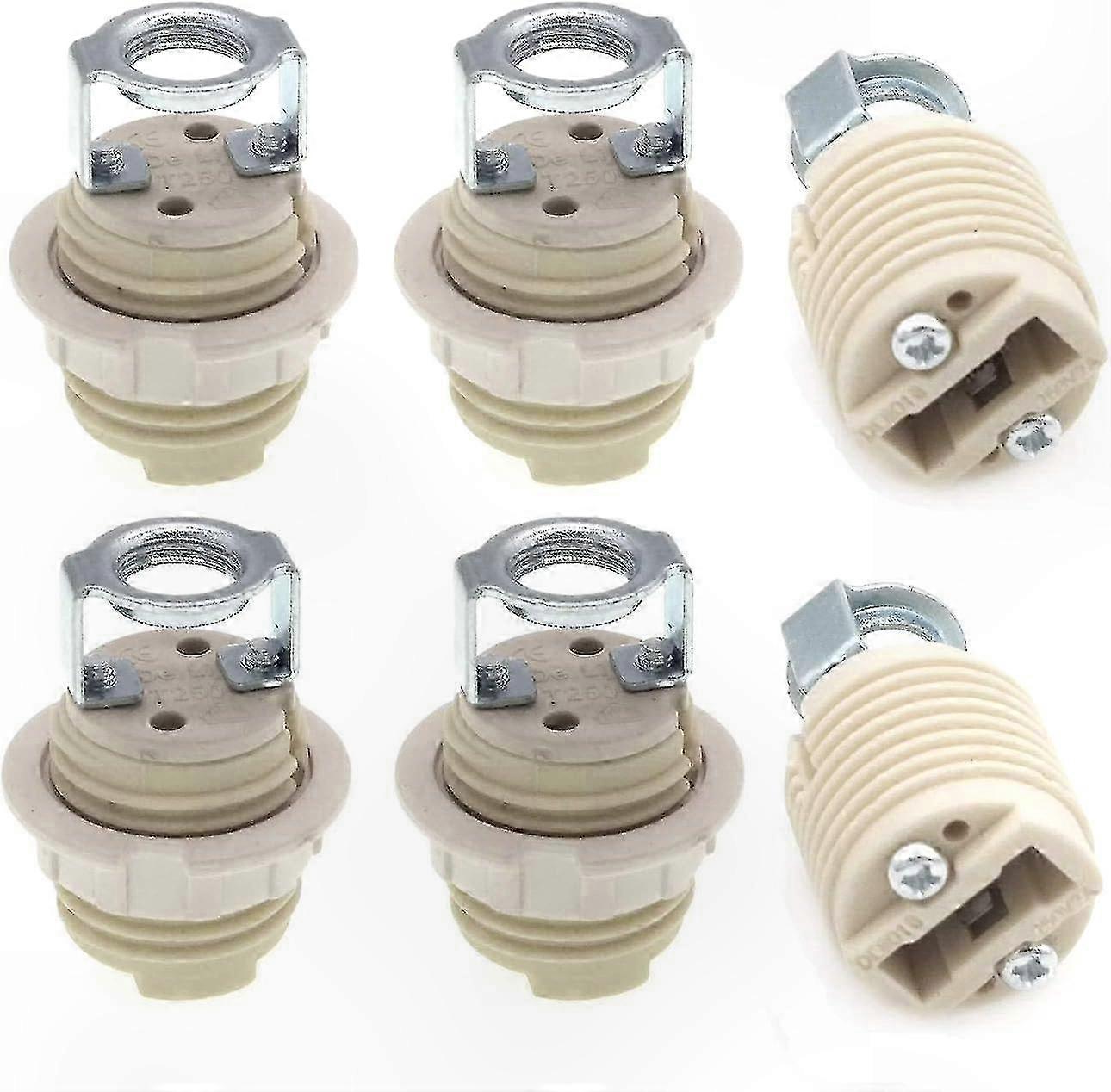 G9 Lamp Holder with Bracket, Ceramic Threaded G9 Halogen Socket