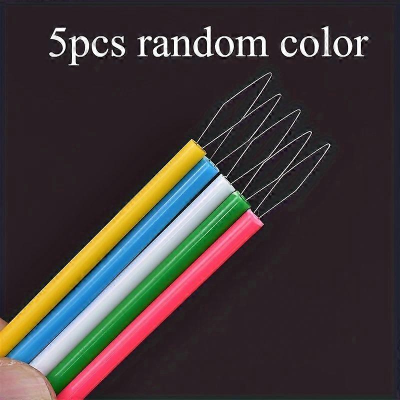10x Vibrant Cylindrical Needle Threaders Effortless Sewing Tool DIY Thread kit