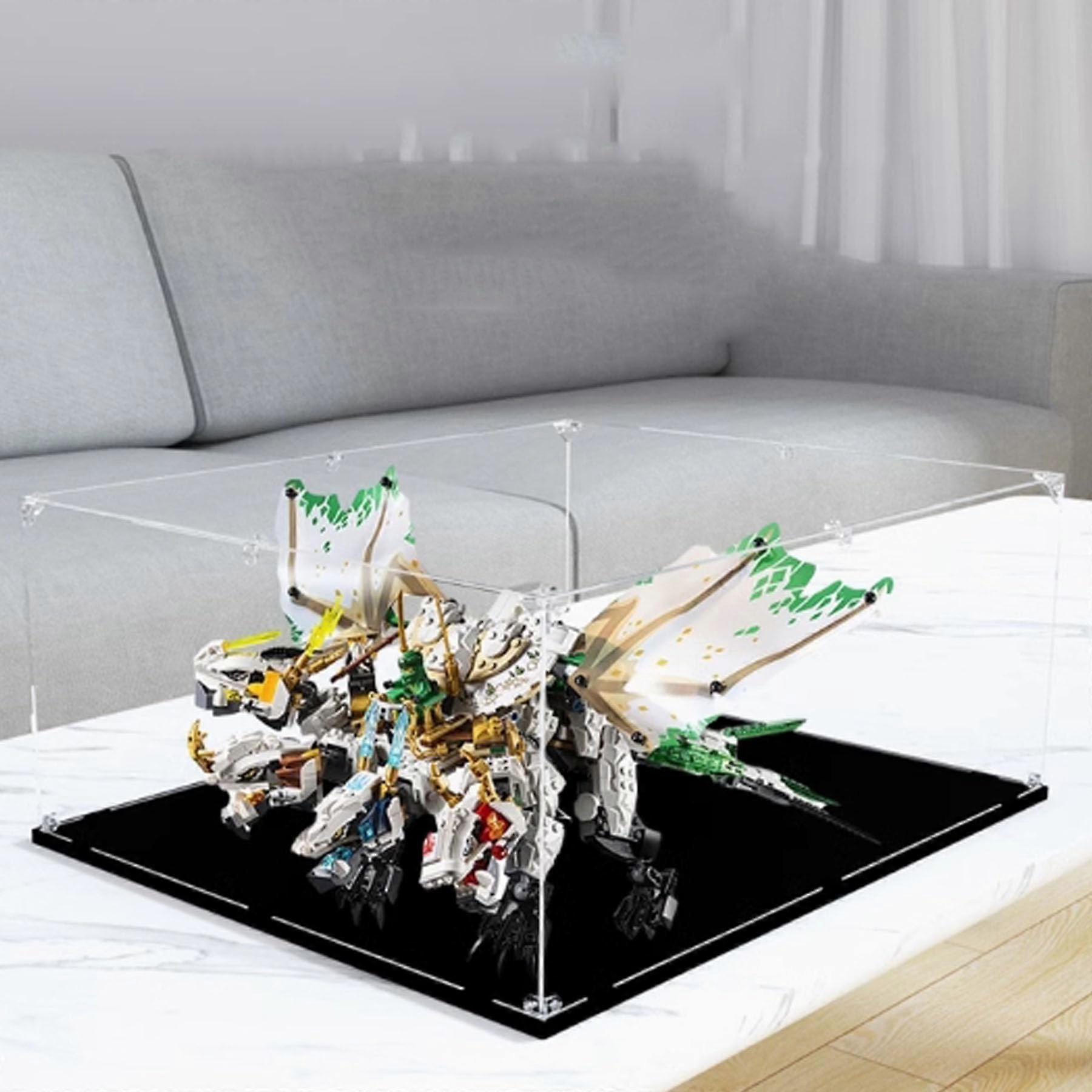 Acrylic Display Case for  70679 with Black Base, Dustproof Clear Protective Showcase