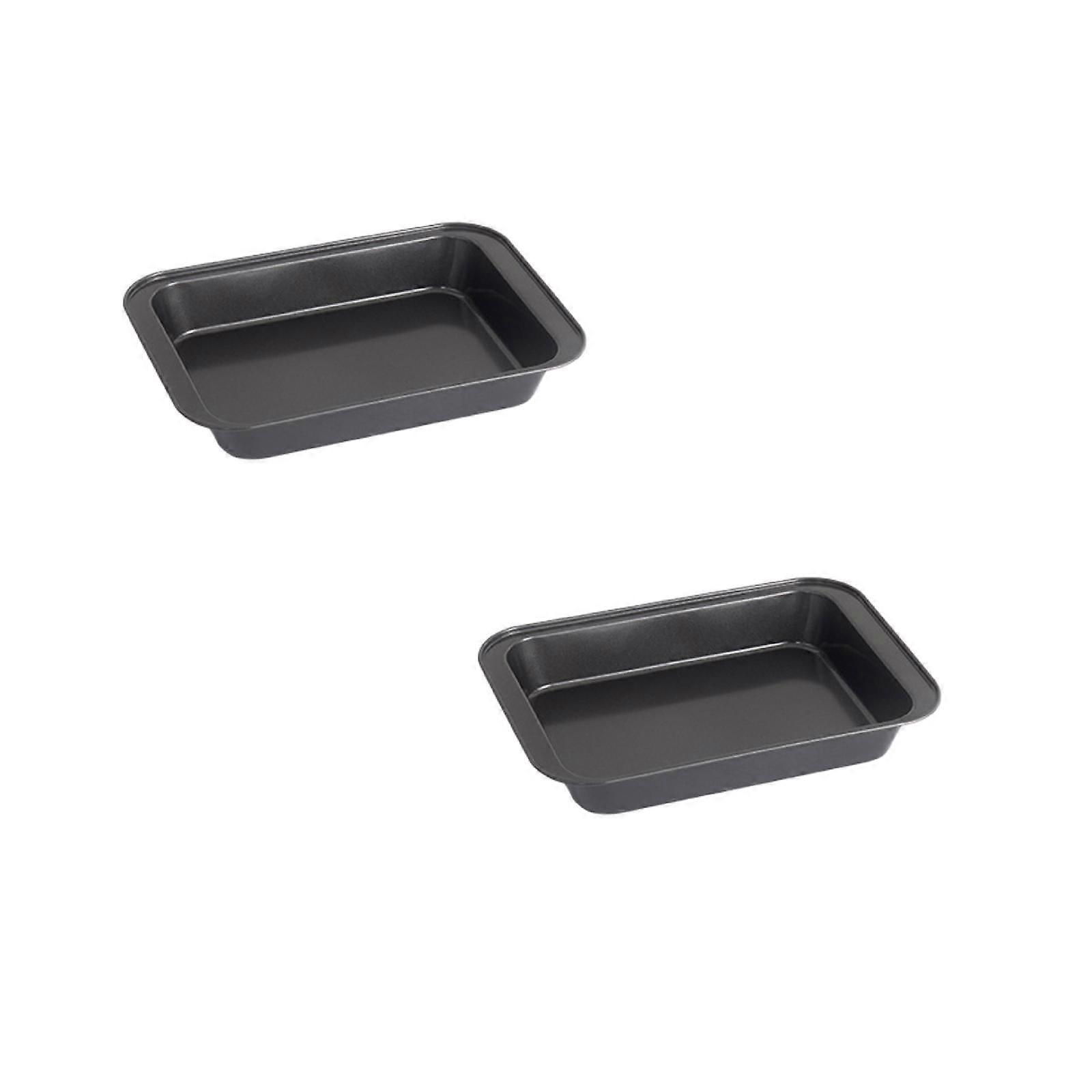 3Pcs Nonstick Baking Sheet Pans, Rectangle, Stackable, 31cm, Easy Clean, Warp-Resistant, Compatible with Standard Ovens