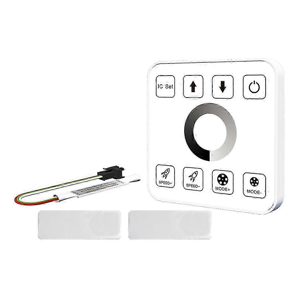 LED Strip Light Controller with Touch Panel RF Wireless Controller,B