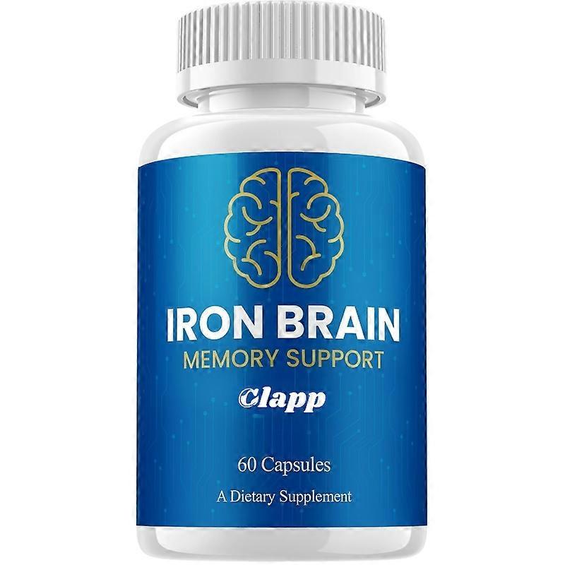 (1 Pack) Iron Brain Supplement Capsules  IronBrain Natural Blend Memory Focus